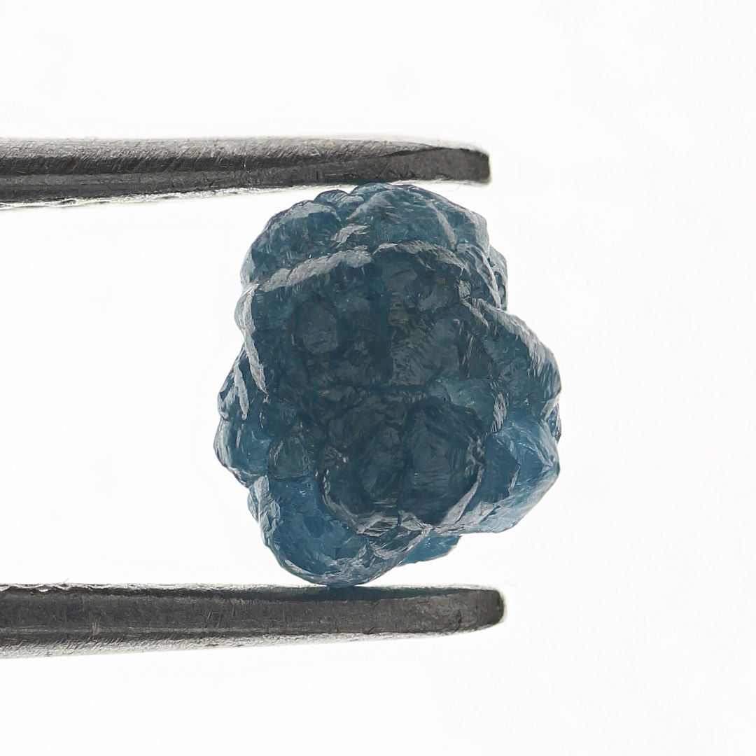 0.75 Carat Natural Loose Deep Ocean Blue Rough Diamond