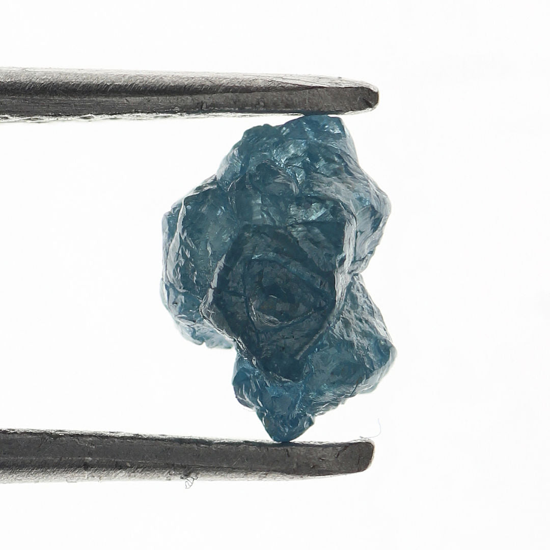 0.56 Carat Natural Loose deep Ocean Blue Rough Diamond