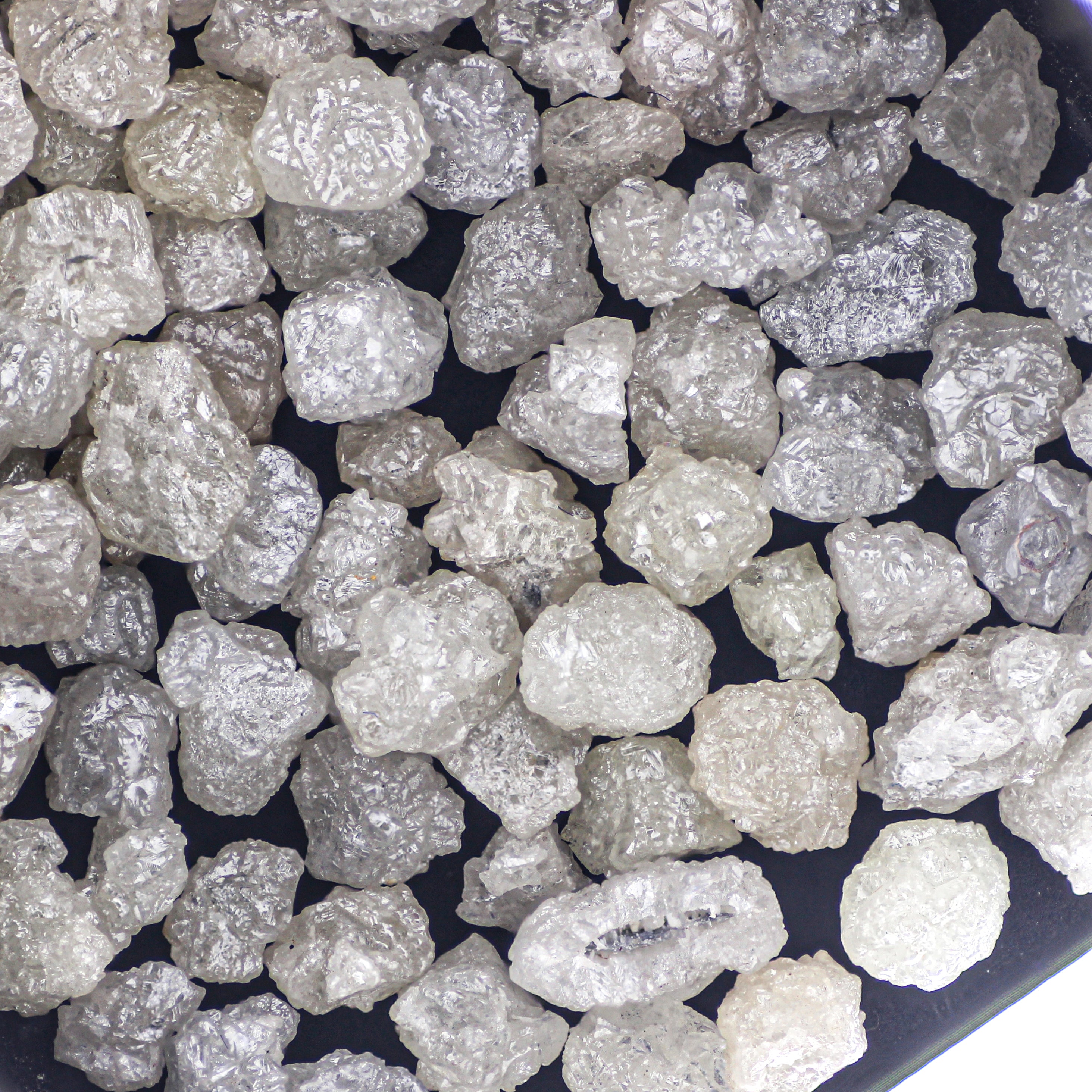 Natural Loose Diamond, Silver Raw White Diamond, Uncut Mined Diamond, Rough Gemstone, Rustic Diamond, White Loose Gem
