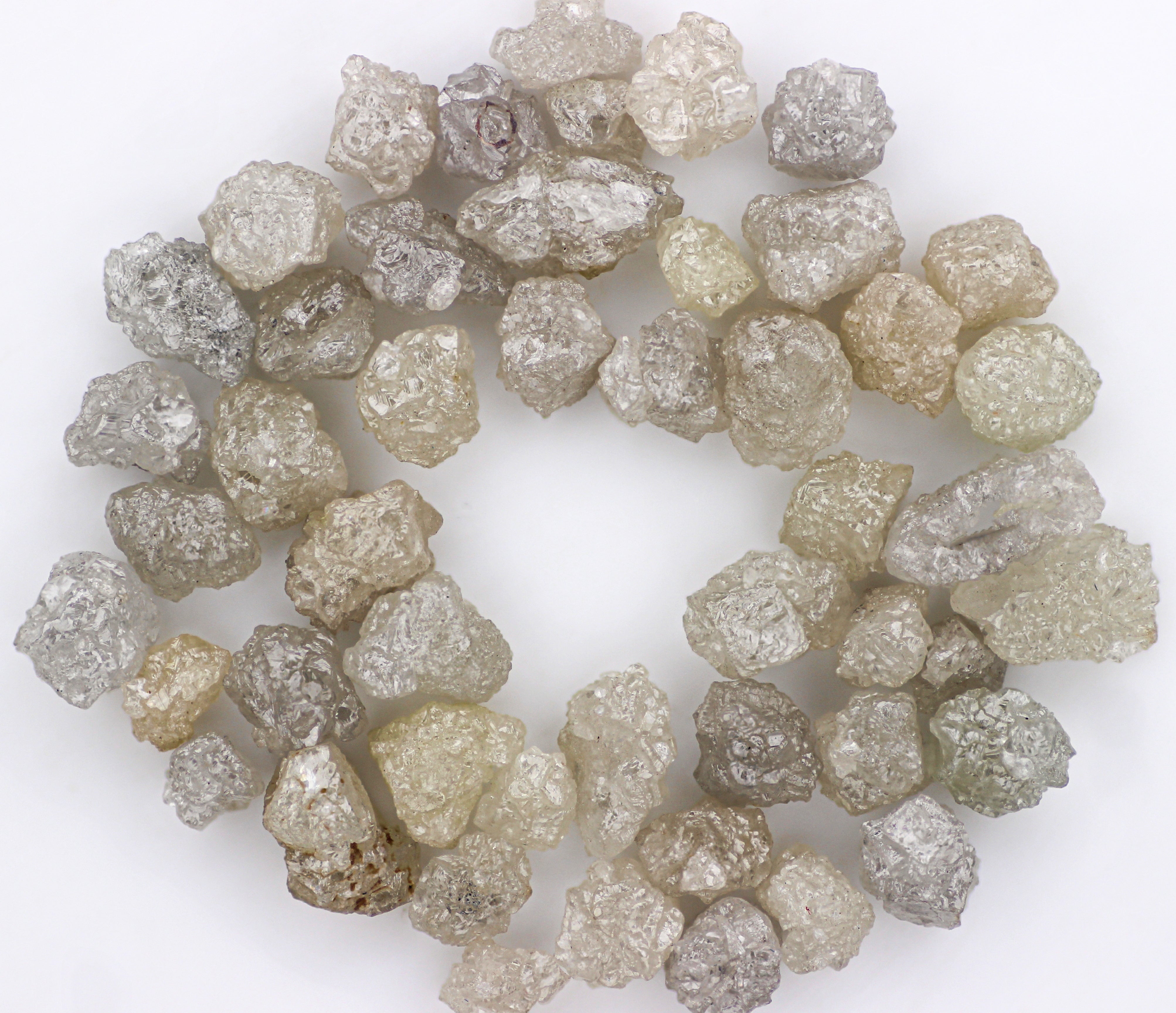 Natural Loose Diamond, Silver Raw White Diamond, Uncut Mined Diamond, Rough Gemstone, Rustic Diamond, White Loose Gem