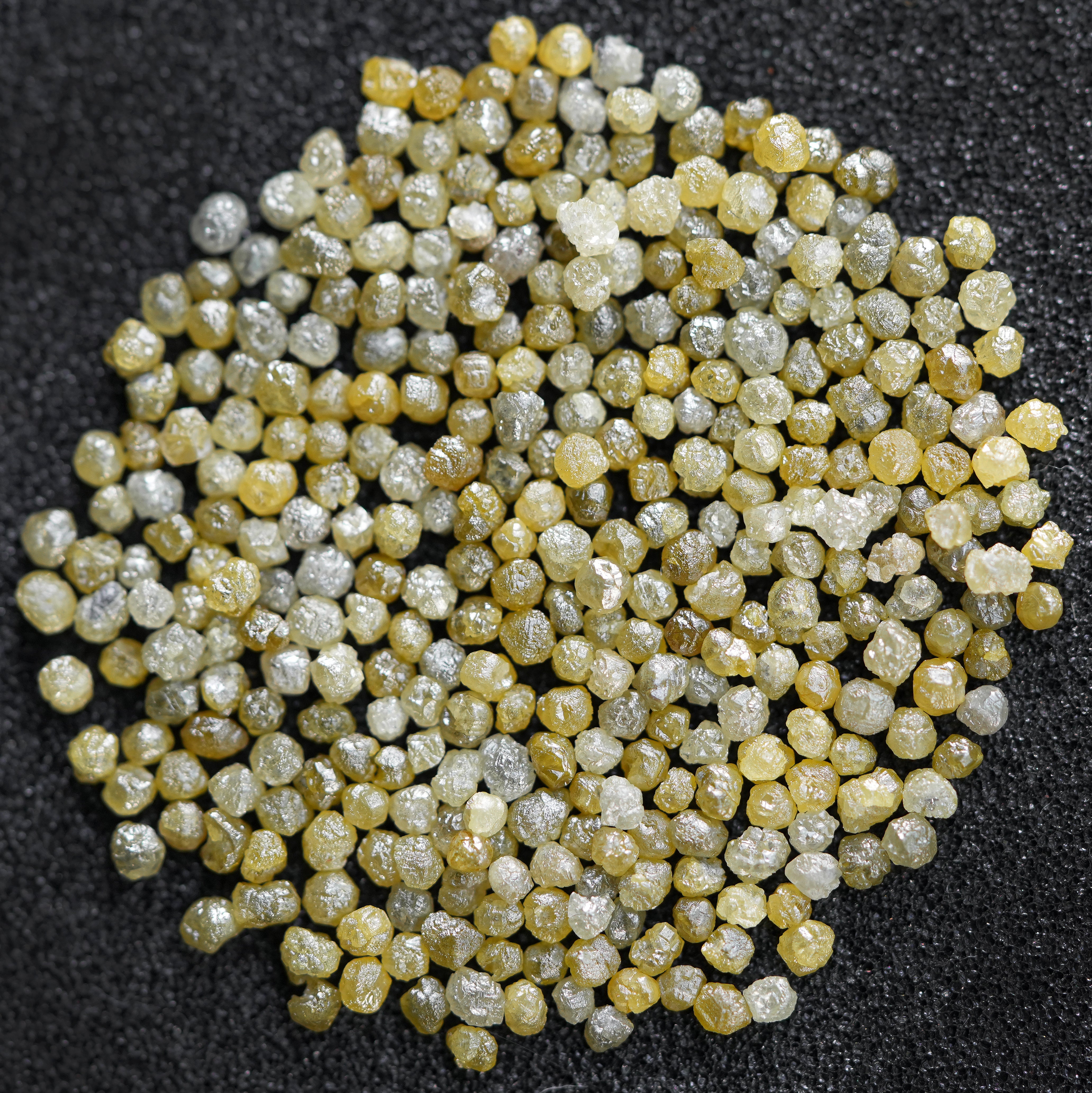 10 PCS Yellow Raw Diamond / 1.00 CT Natural Fancy Rough Diamond , Uncut Loose Diamond For Jawelry / Conflict Free African Diamond