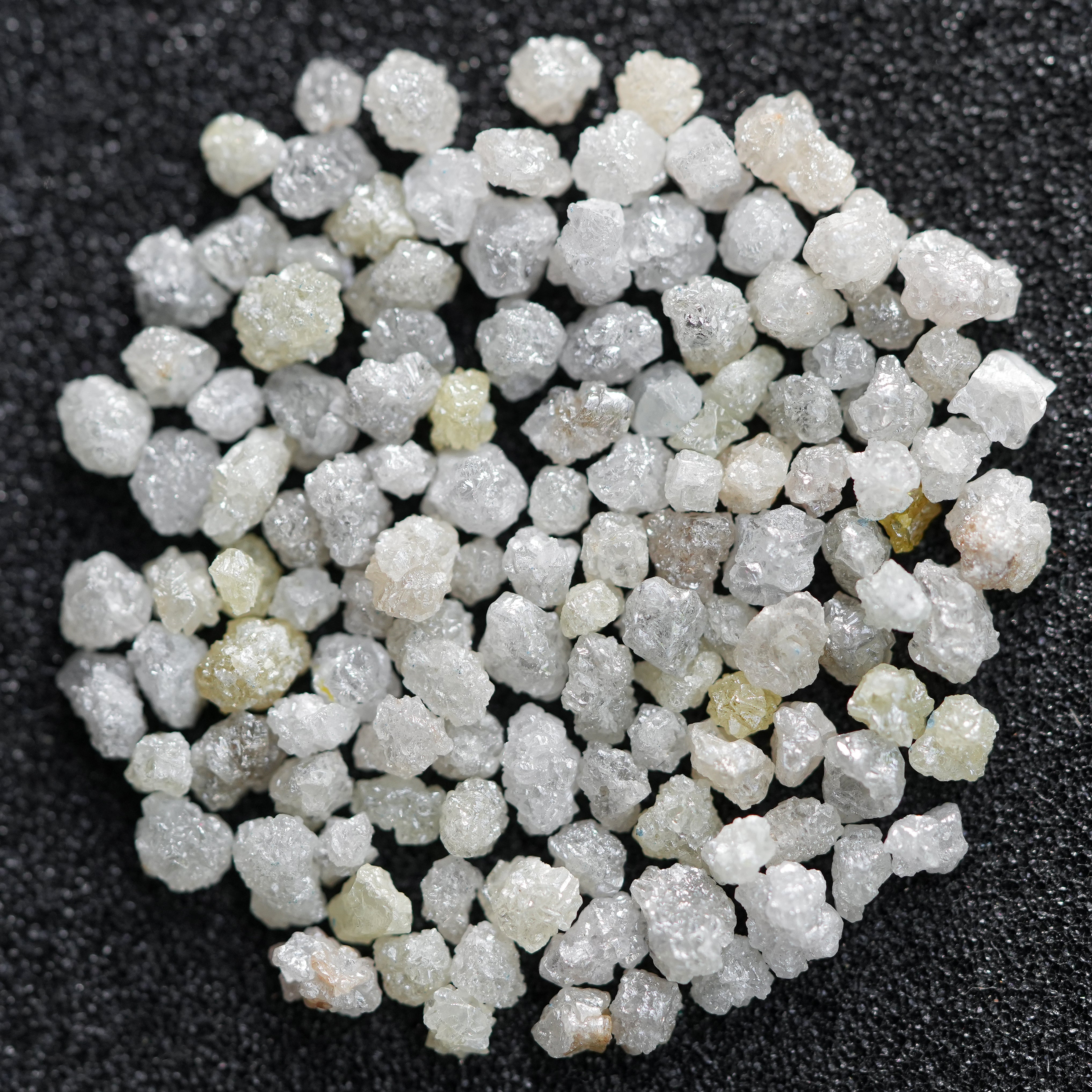 Natural White Silver Raw Diamonds / Uncut Loose Diamonds / 3-4 MM Conflict Free Diamonds / Ethically Sourced Premium Diamond / Real Gems