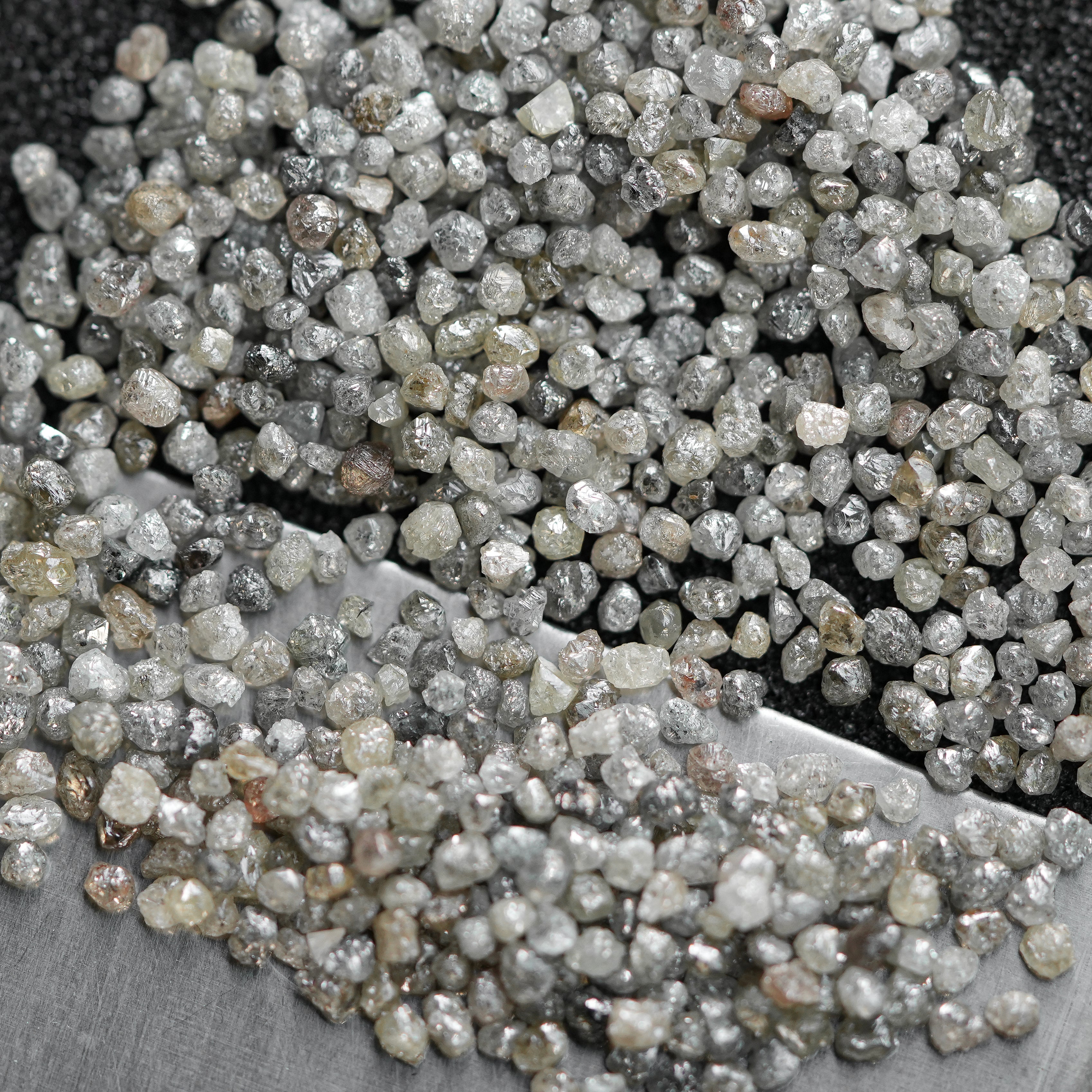 Natural Loose Diamond, Rough Diamond, Raw Diamond, White Diamonds, 1.50MM - 2.00MM Size, Small Fancy Uncut Diamonds, Raw Gemstone