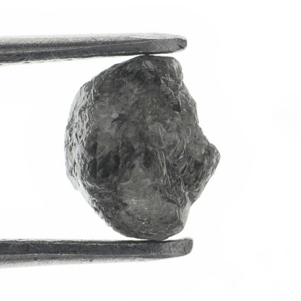 0.89 Carat Natural Loose Silver Gray Rough Raw Diamond