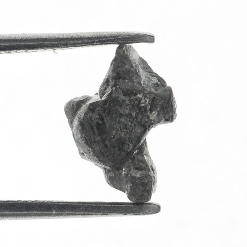 0.91 Carat Natural Loose Grayish Black Rough Diamond