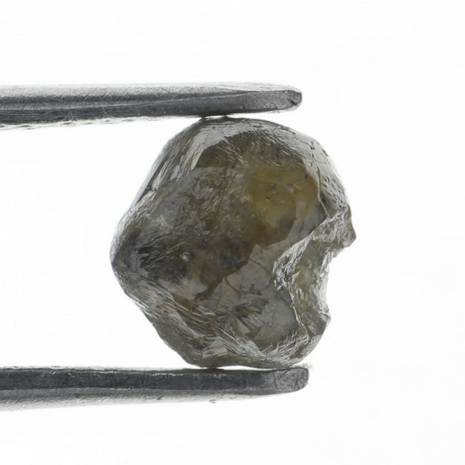 Natural Loose Grayish Yellow 1.01 Carat Rough Raw Diamond