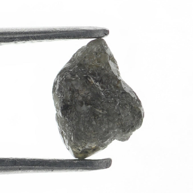 Grayish Yellow Natural Loose 0.96 Carat Rough Raw Diamond