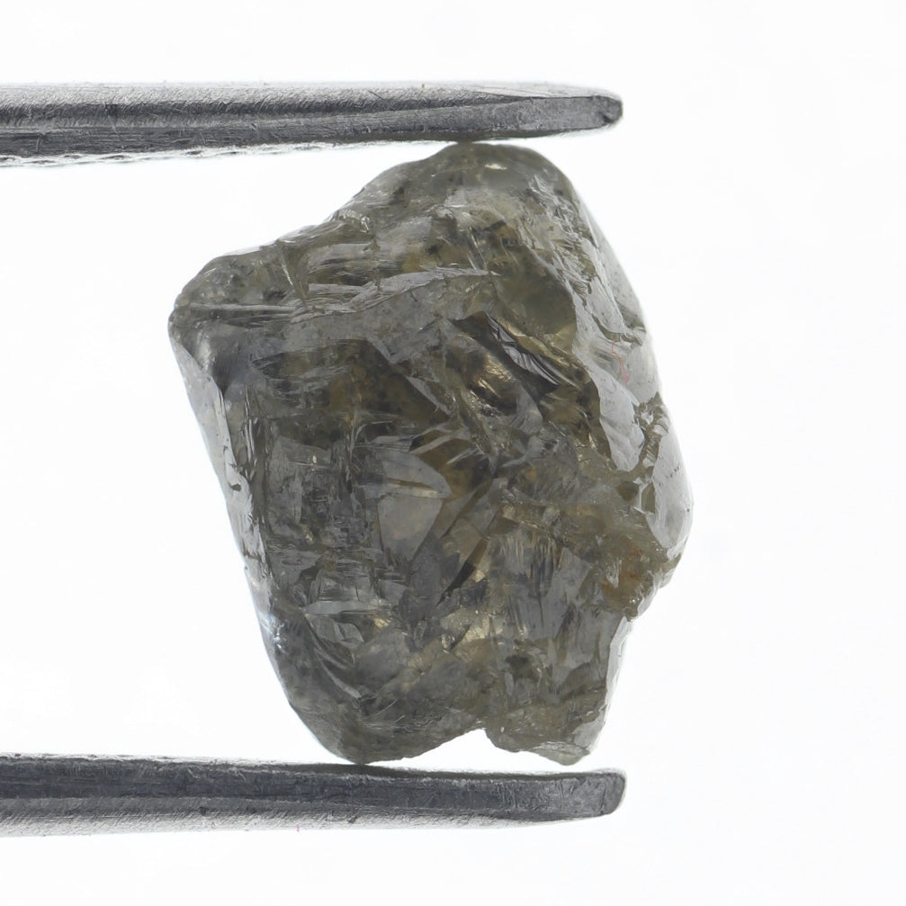 1.42 Carat Natural Loose Grayish Yellow Rough Raw Diamond