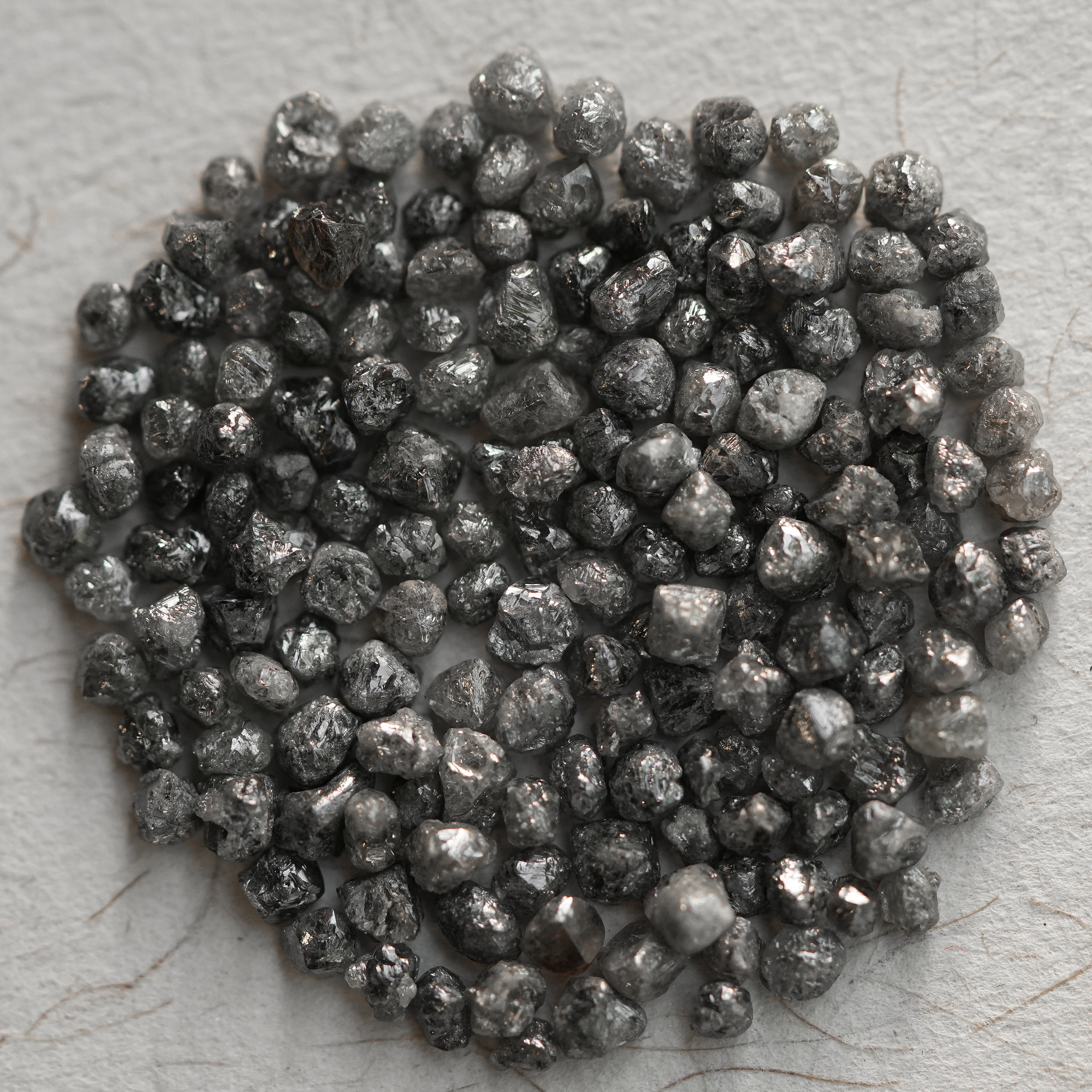 10 PCS Natural Raw Diamond, 2.00 CT Rough Diamond, Grey Diamond, Uncut African Diamonds, Loose Diamond, Black Color Diamonds