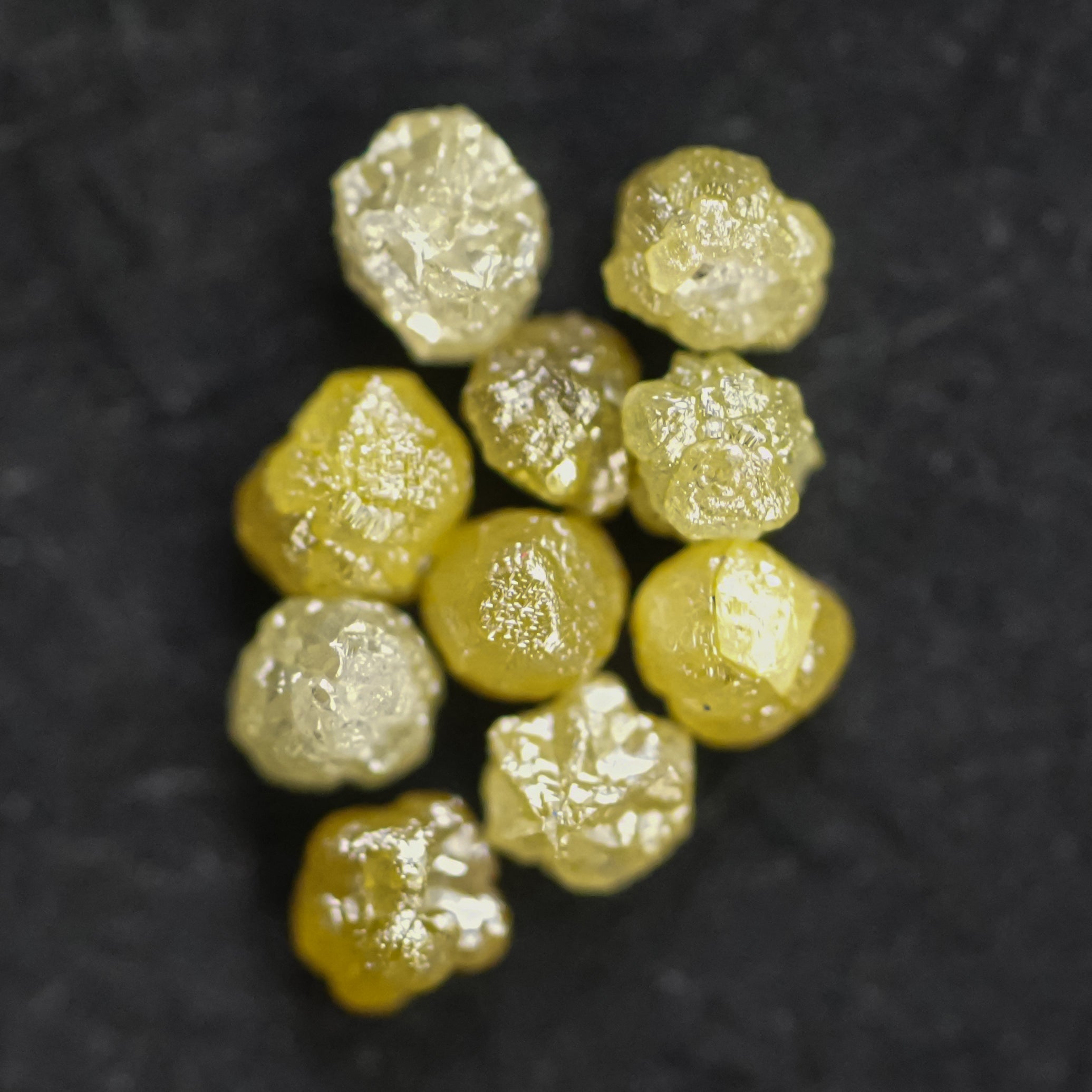 10 PCS Yellow Raw Diamond / 1.00 CT Natural Fancy Rough Diamond , Uncut Loose Diamond For Jawelry / Conflict Free African Diamond