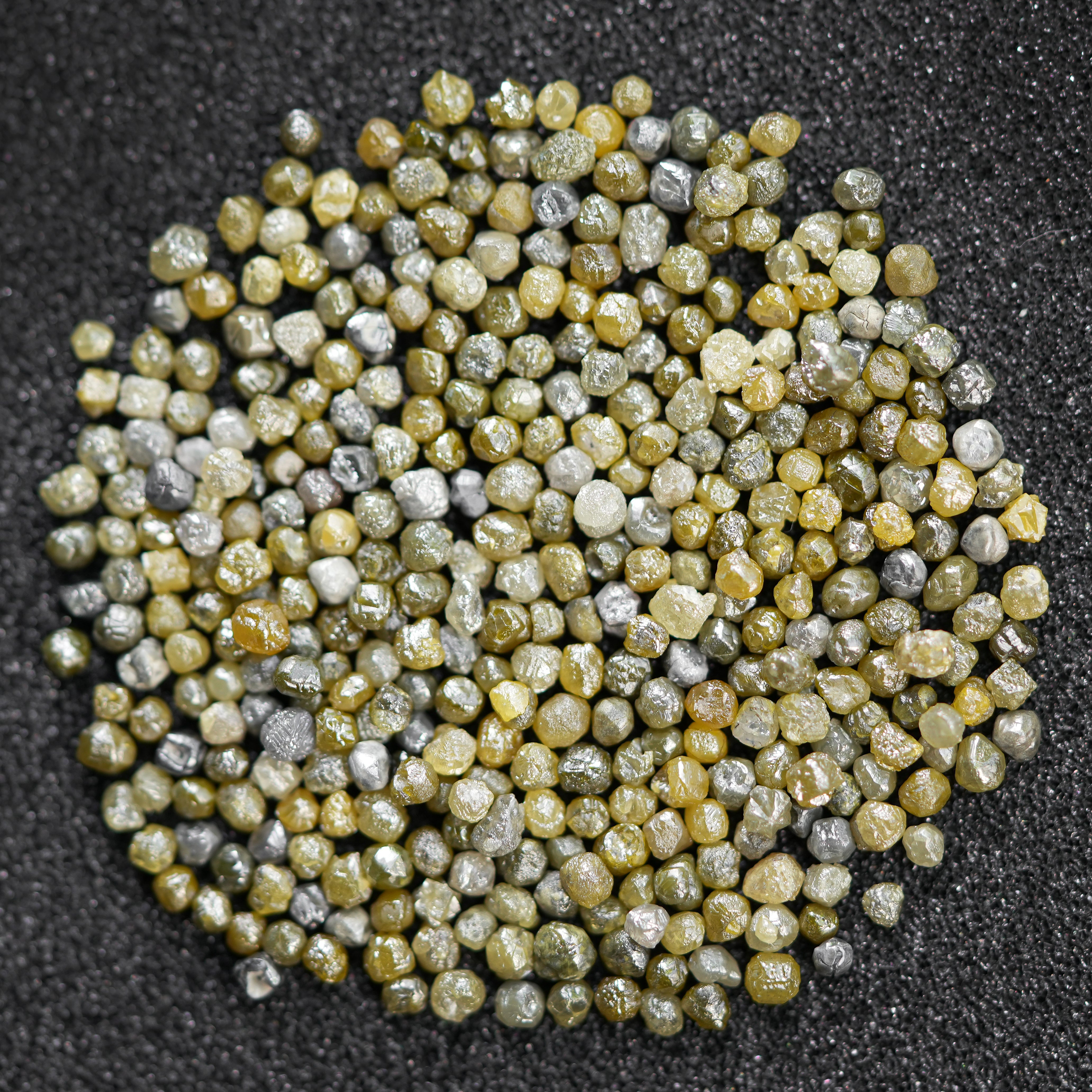10 PCS, Yellow Diamond, Raw Diamond, Loose Diamond, Rough Diamond, Natural Gemstone Solitaire, Fancy Color African River Gemstones
