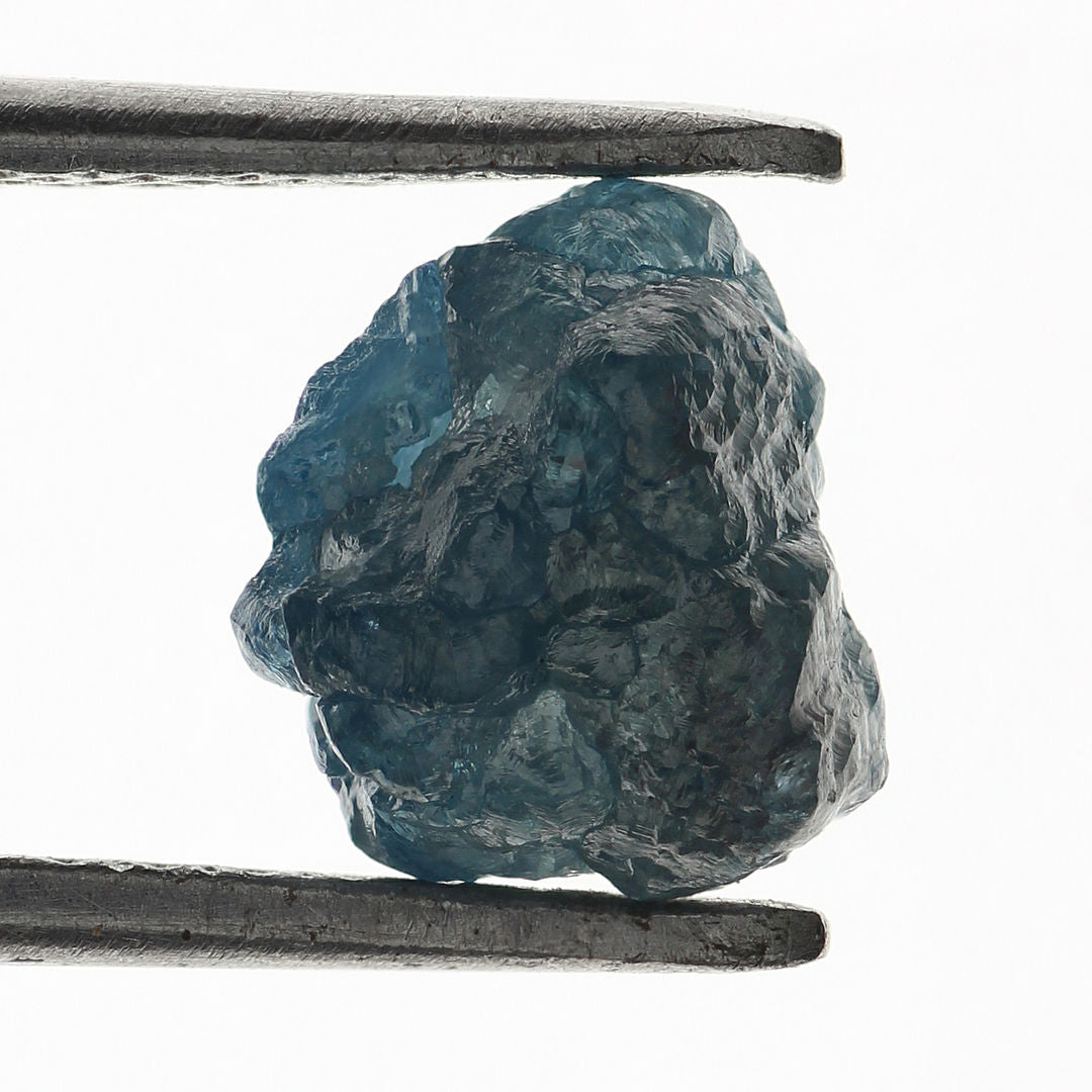 Natural Loose Dark 1.47 carat Blue Rough Diamond
