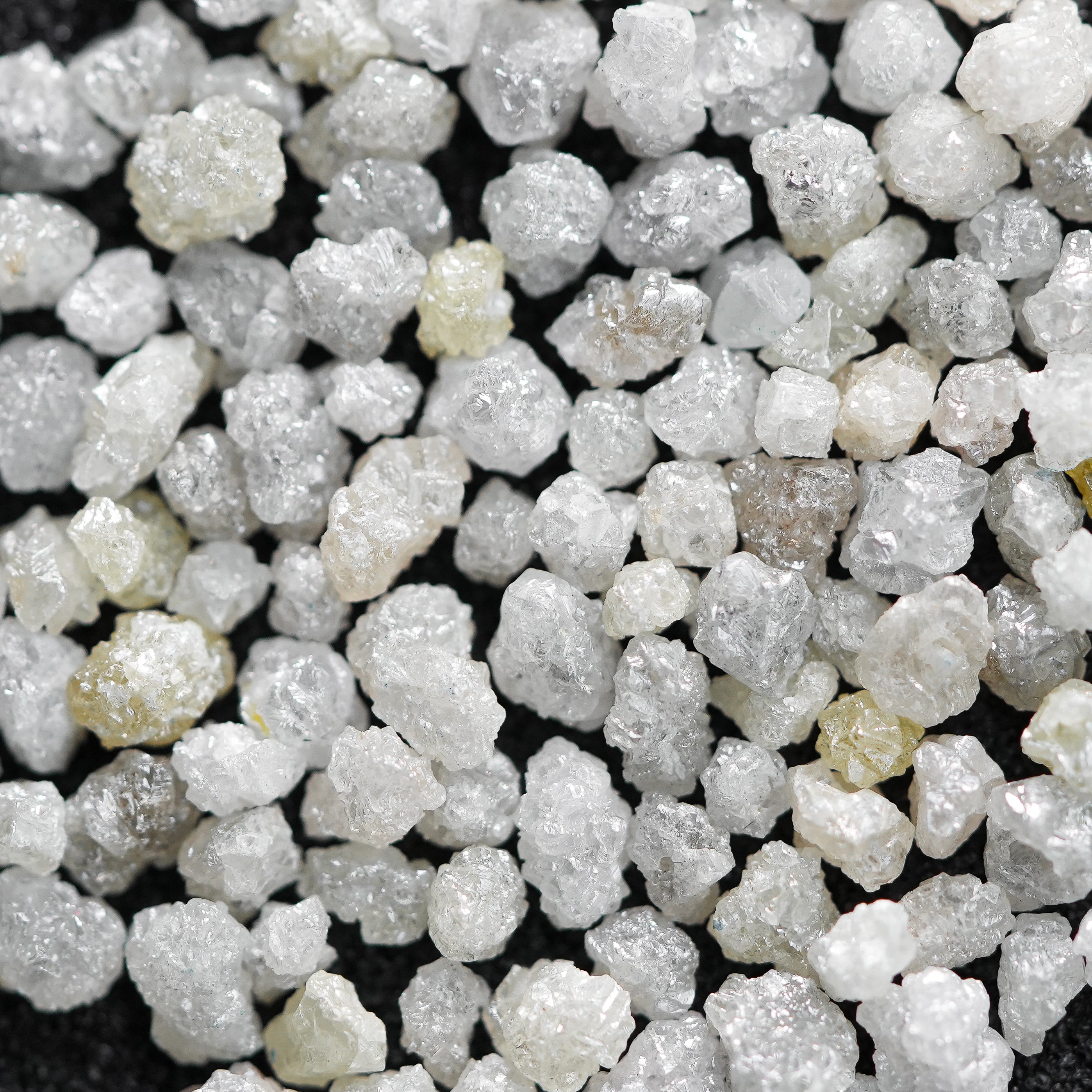 Natural White Silver Raw Diamonds / Uncut Loose Diamonds / 3-4 MM Conflict Free Diamonds / Ethically Sourced Premium Diamond / Real Gems