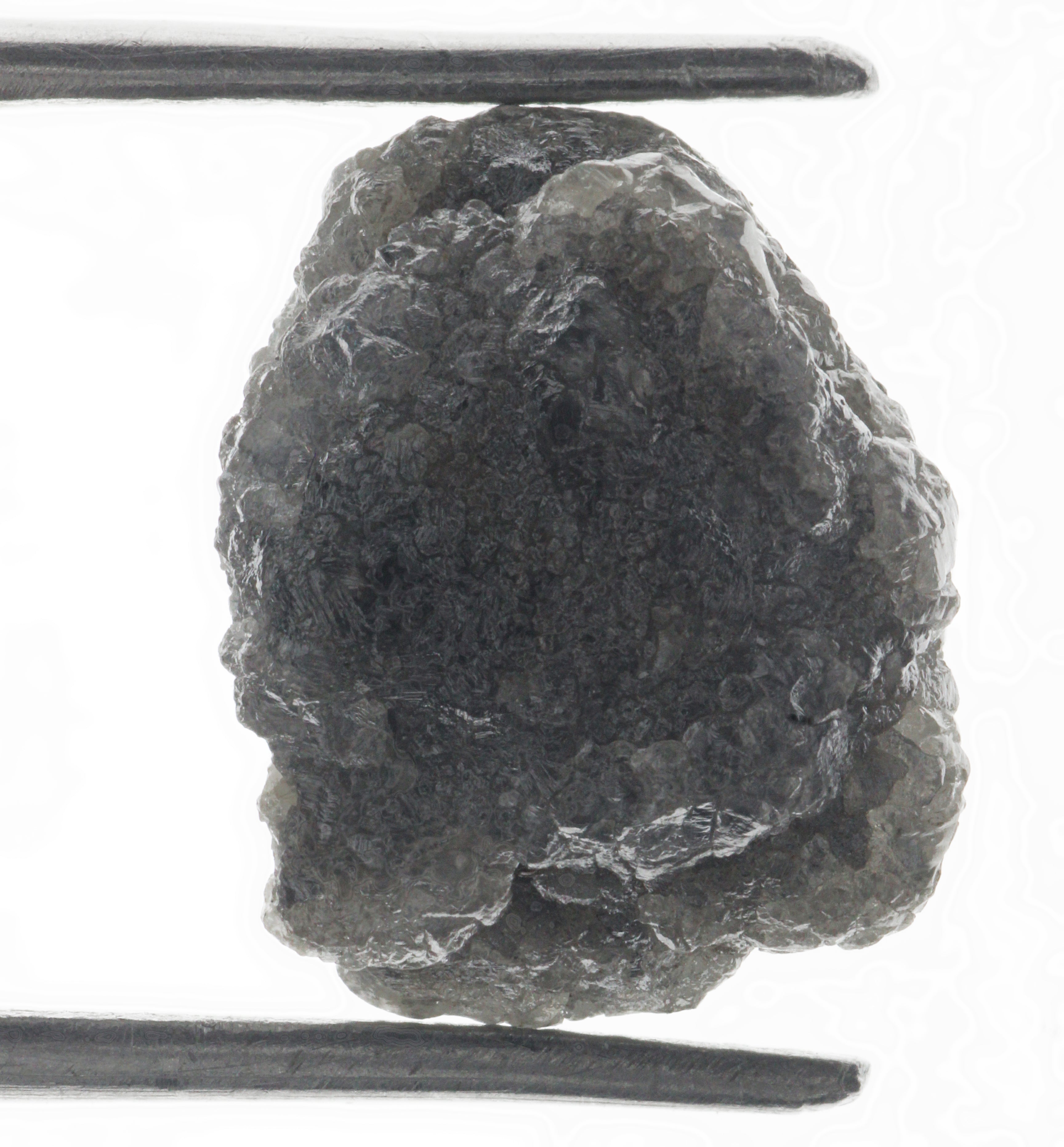 Gray Color 9.87 Carat Raw Rough Natural Loose Diamond For Ring