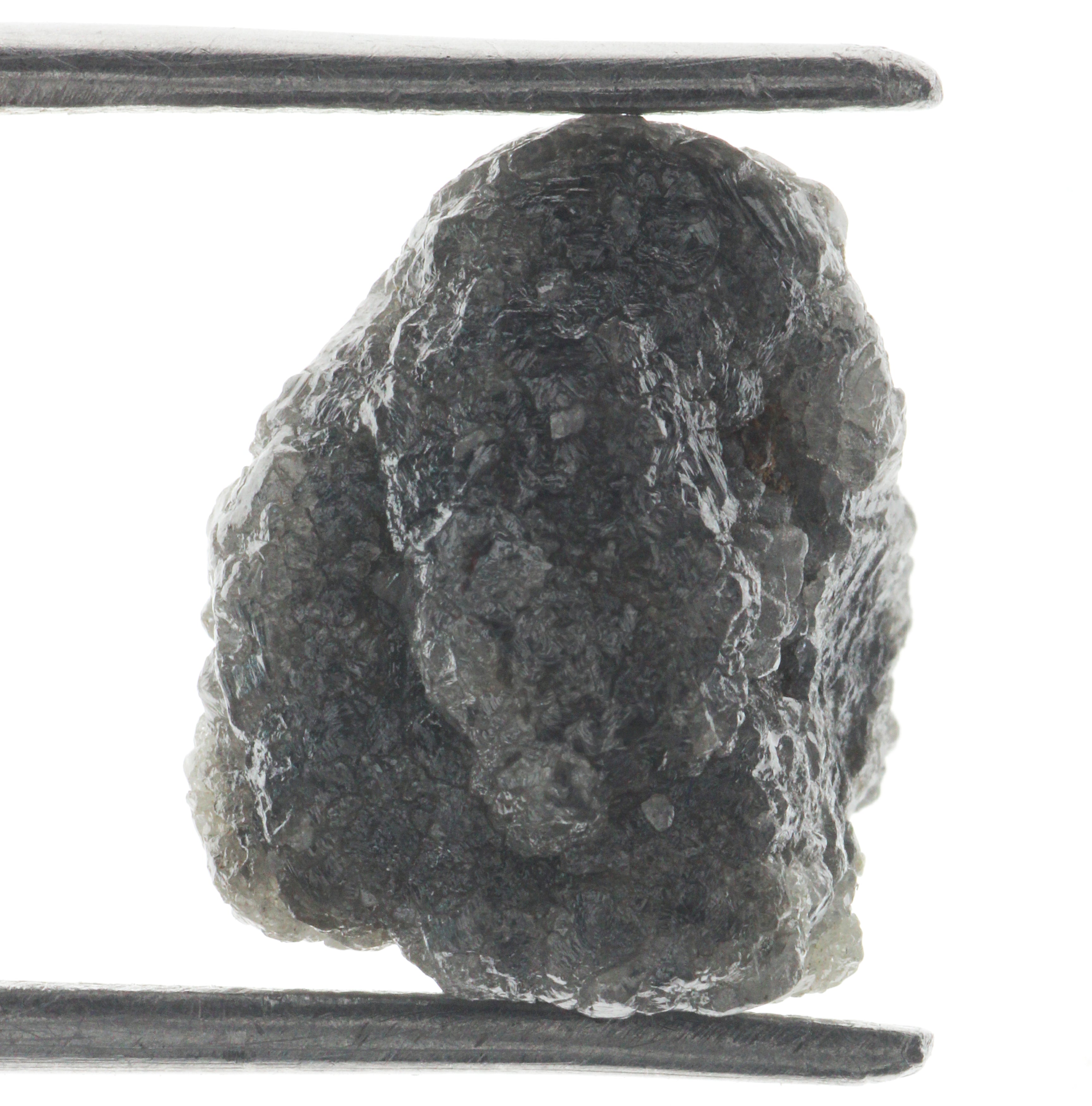 Gray Color 9.87 Carat Raw Rough Natural Loose Diamond For Ring