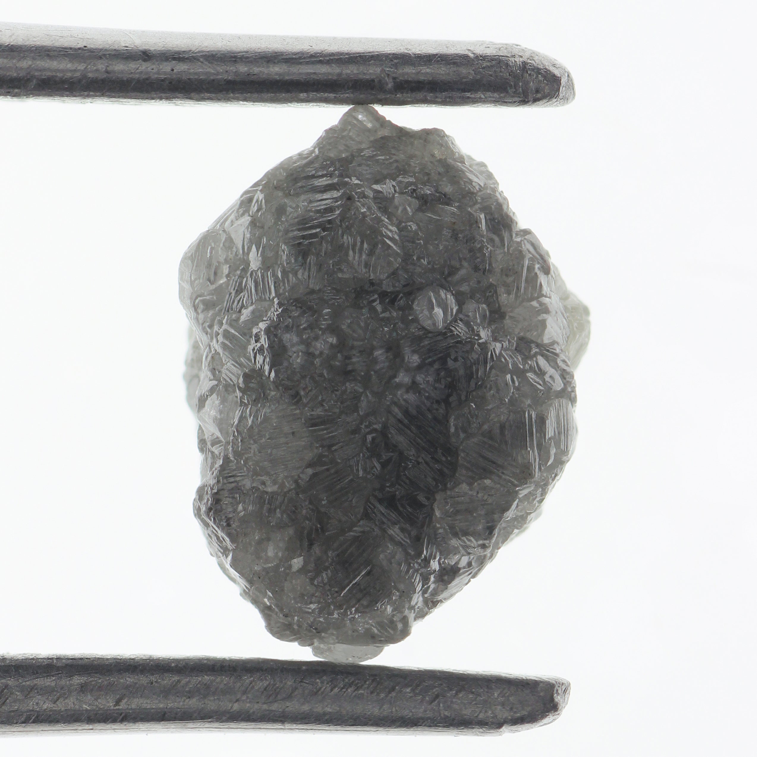 2.11 Carat Rough Loose Natural Raw Diamond Grey Color Rare Diamond