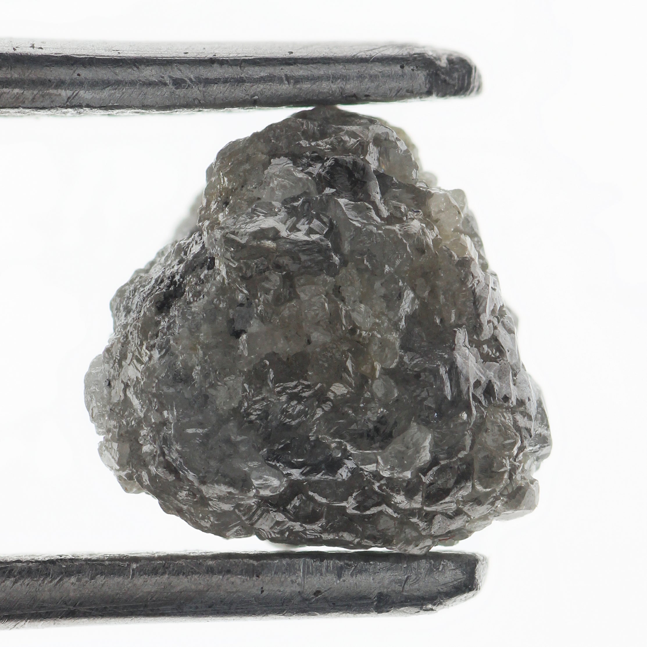 2.31 Carat Rough Loose Natural Diamond African Grey Color Raw Diamond