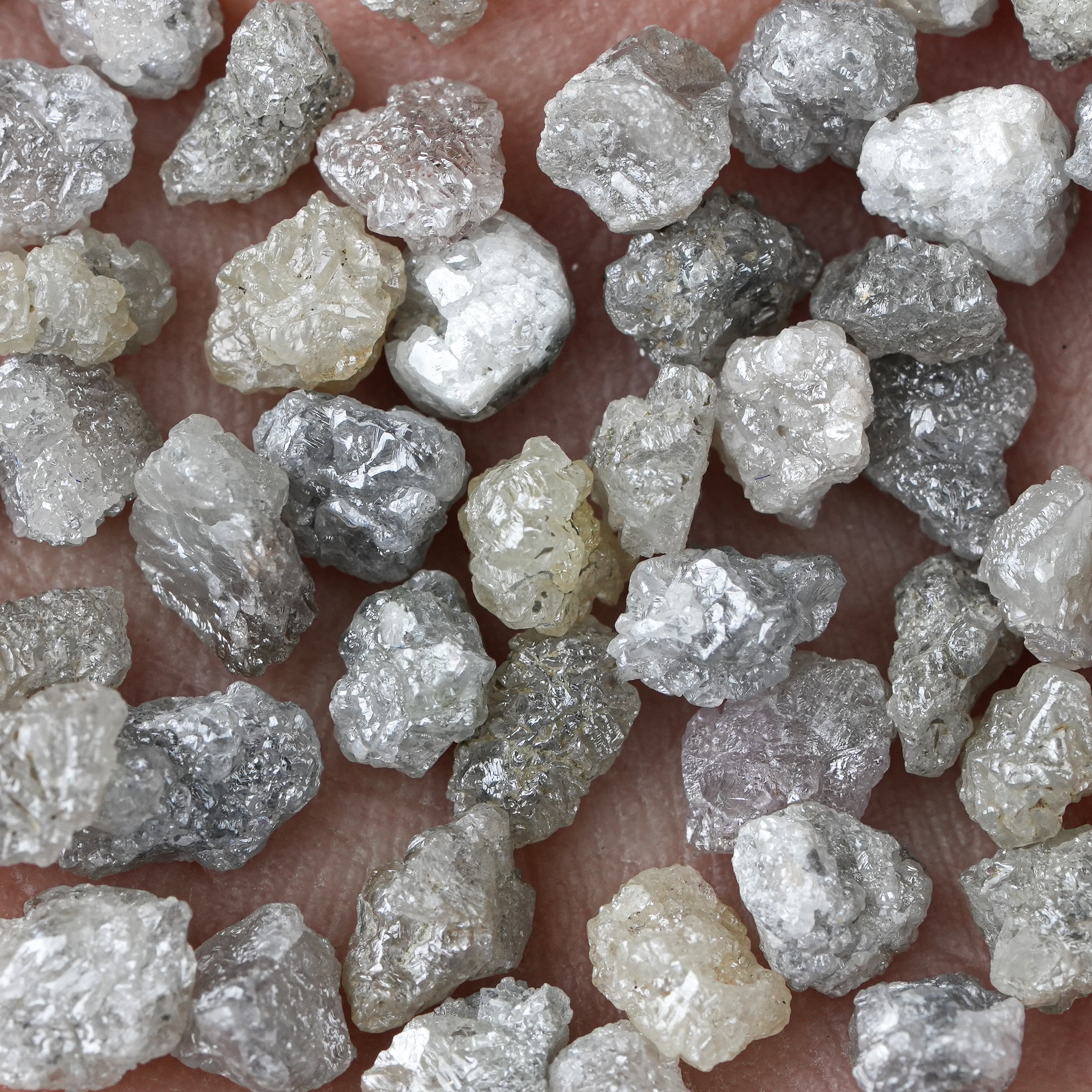 Raw White Diamond, Uncut Rough Loose Diamond, 0.50 CTW 1 PCS 5MM Natural Diamond, Rough Diamonds For Jewelry, Uncut Raw Gemstone
