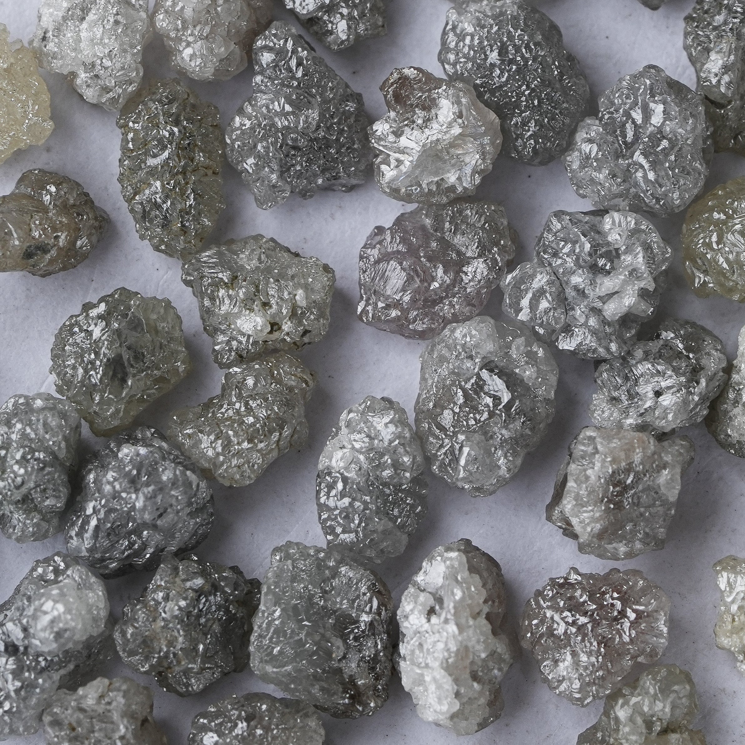 Raw White Diamond, Uncut Rough Loose Diamond, 0.50 CTW 1 PCS 5MM Natural Diamond, Rough Diamonds For Jewelry, Uncut Raw Gemstone
