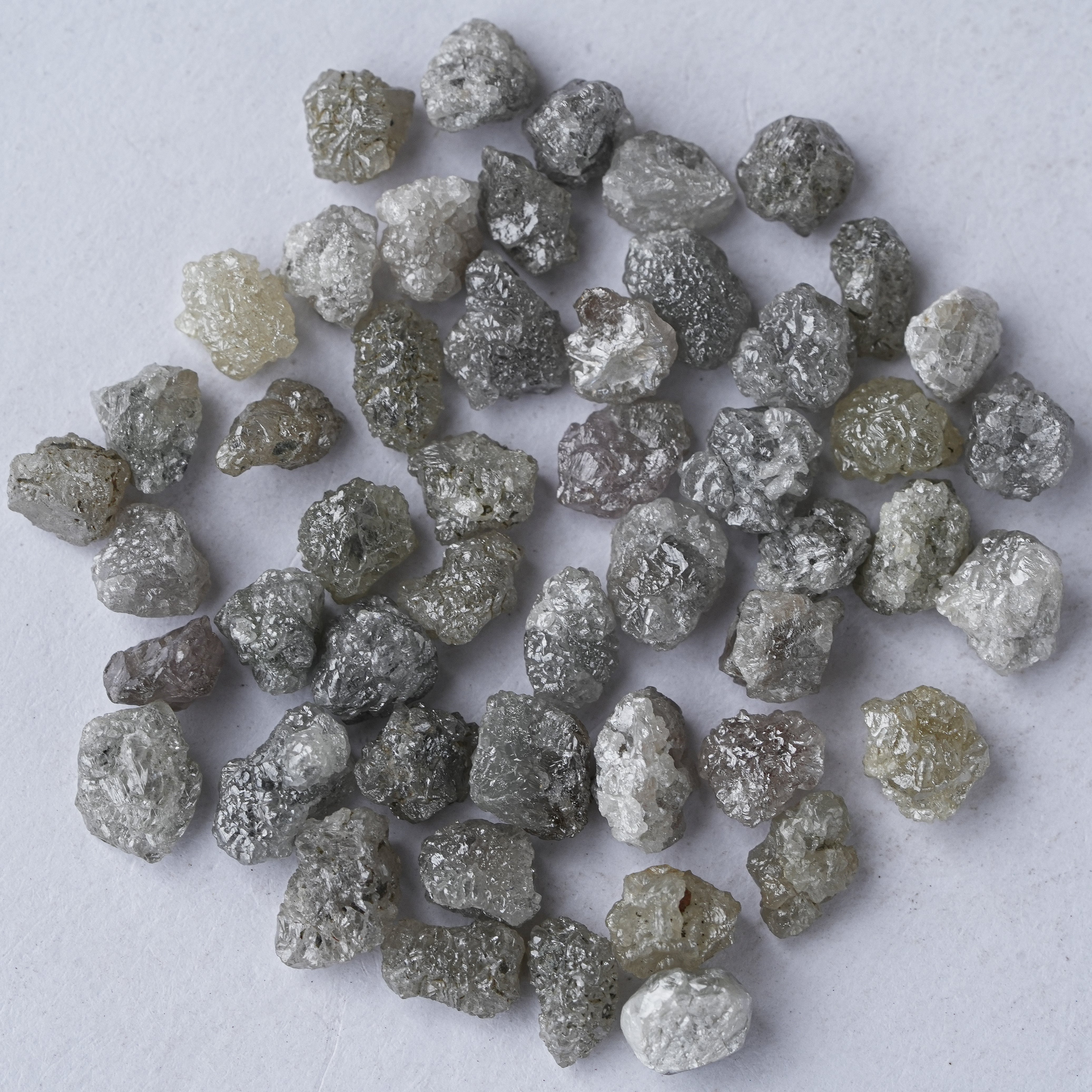 Raw White Diamond, Uncut Rough Loose Diamond, 0.50 CTW 1 PCS 5MM Natural Diamond, Rough Diamonds For Jewelry, Uncut Raw Gemstone