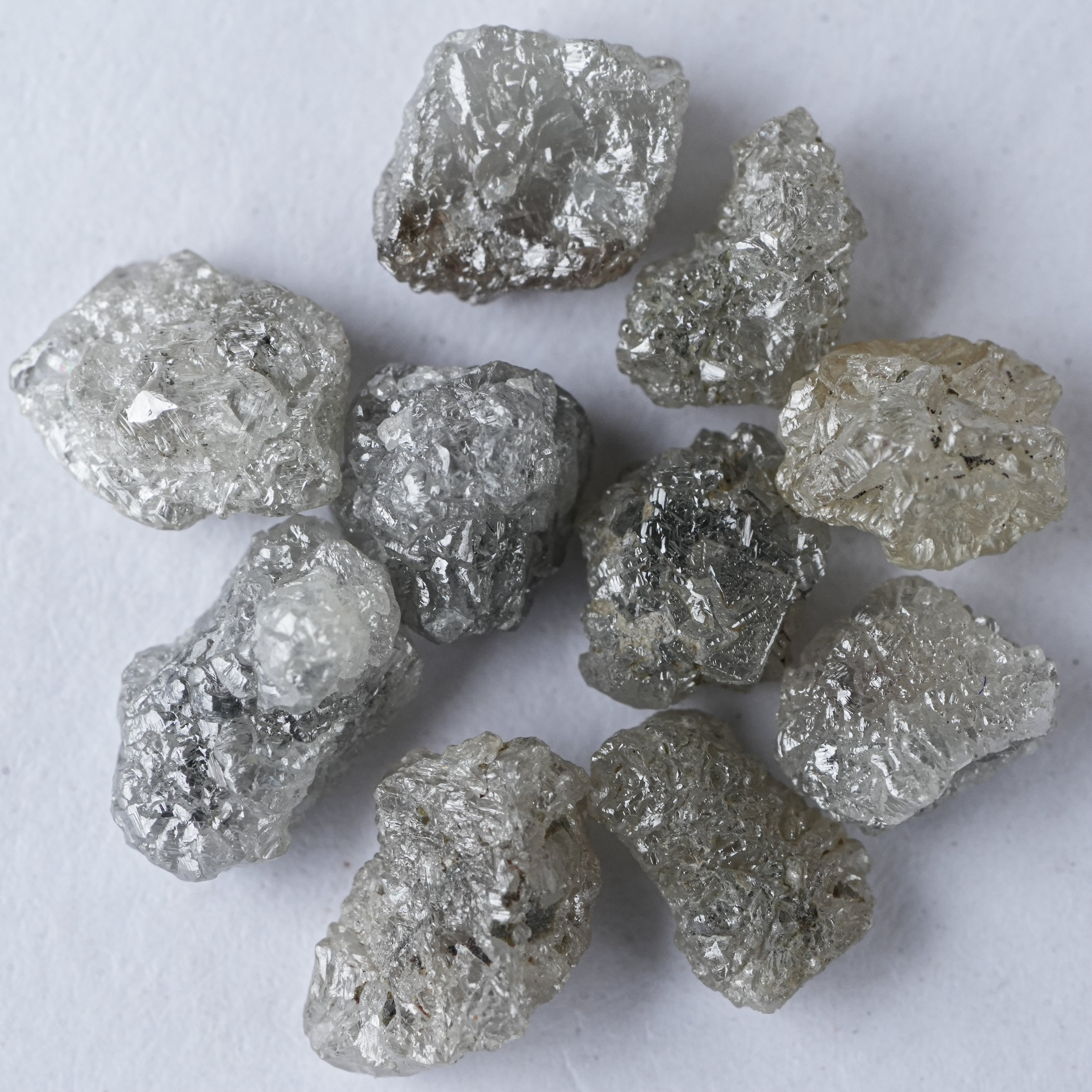 Raw White Diamond, Uncut Rough Loose Diamond, 0.50 CTW 1 PCS 5MM Natural Diamond, Rough Diamonds For Jewelry, Uncut Raw Gemstone