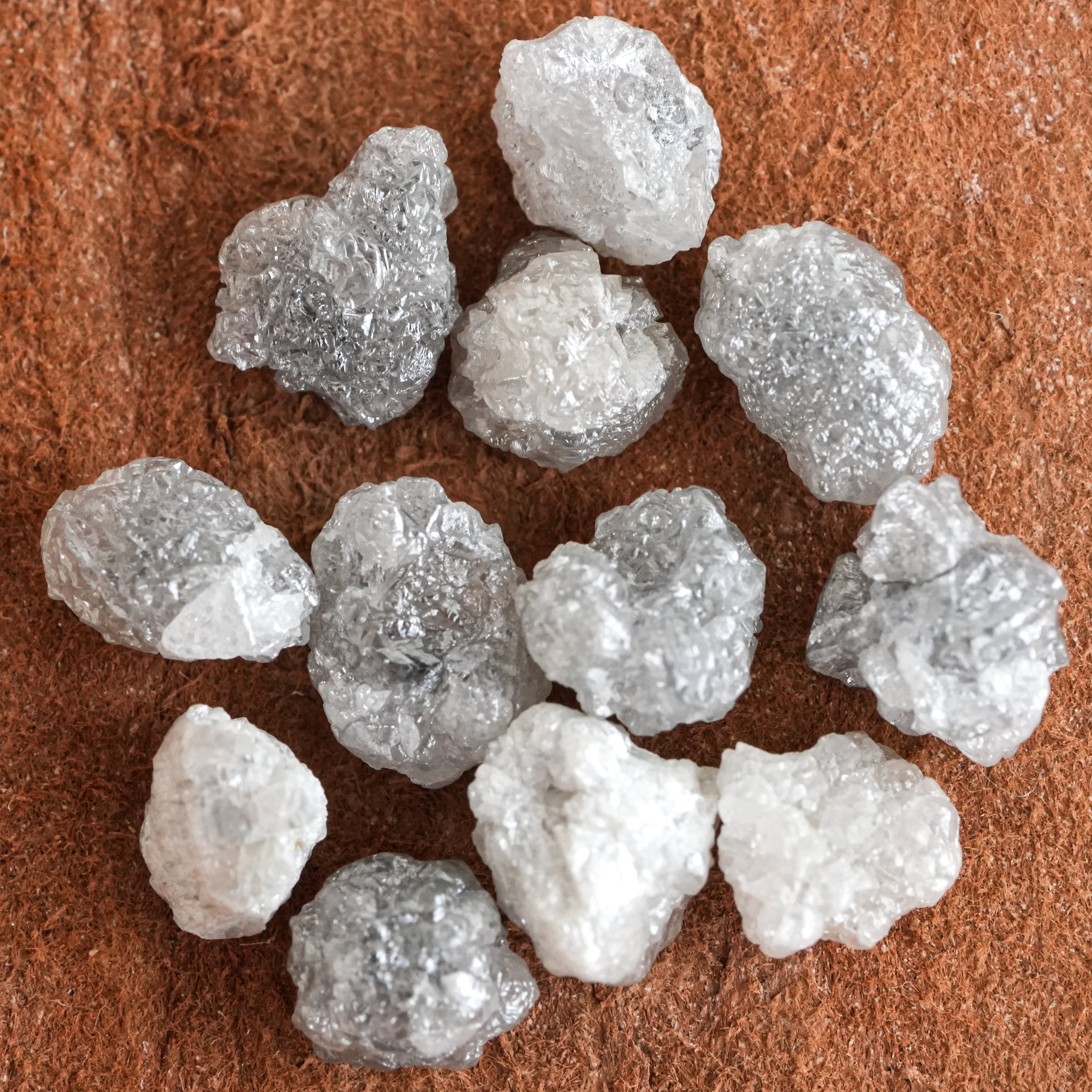 Raw White Diamond, Uncut Rough Loose Diamond, 0.50 CTW 1 PCS 5MM Natural Diamond, Rough Diamonds For Jewelry, Uncut Raw Gemstone