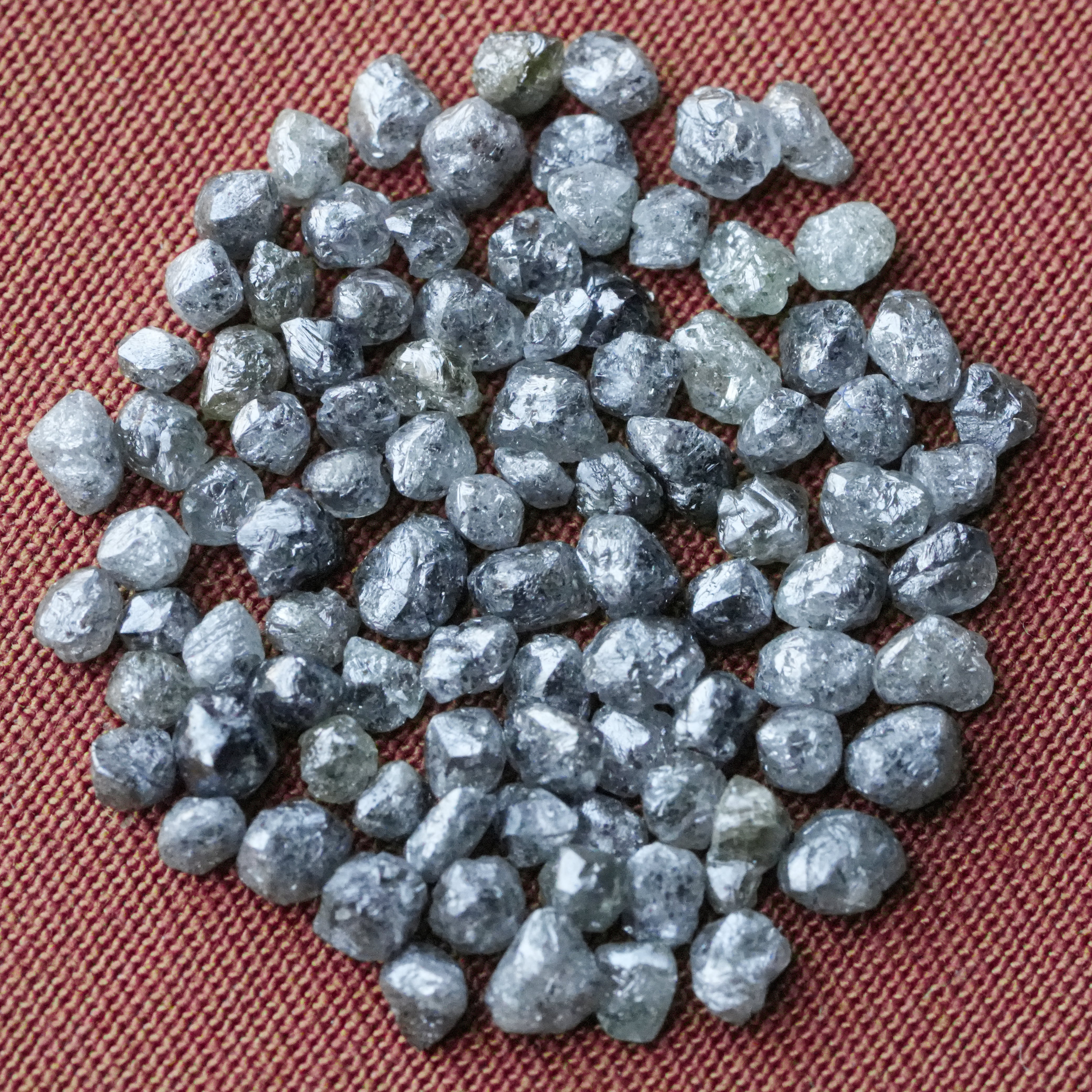 8PCS 1.00 C.T.W Natural Gray Diamond, Raw Diamond Jewellery, Fancy Rough Diamond, Loose Diamonds, Uncut Diamond, African Diamonds