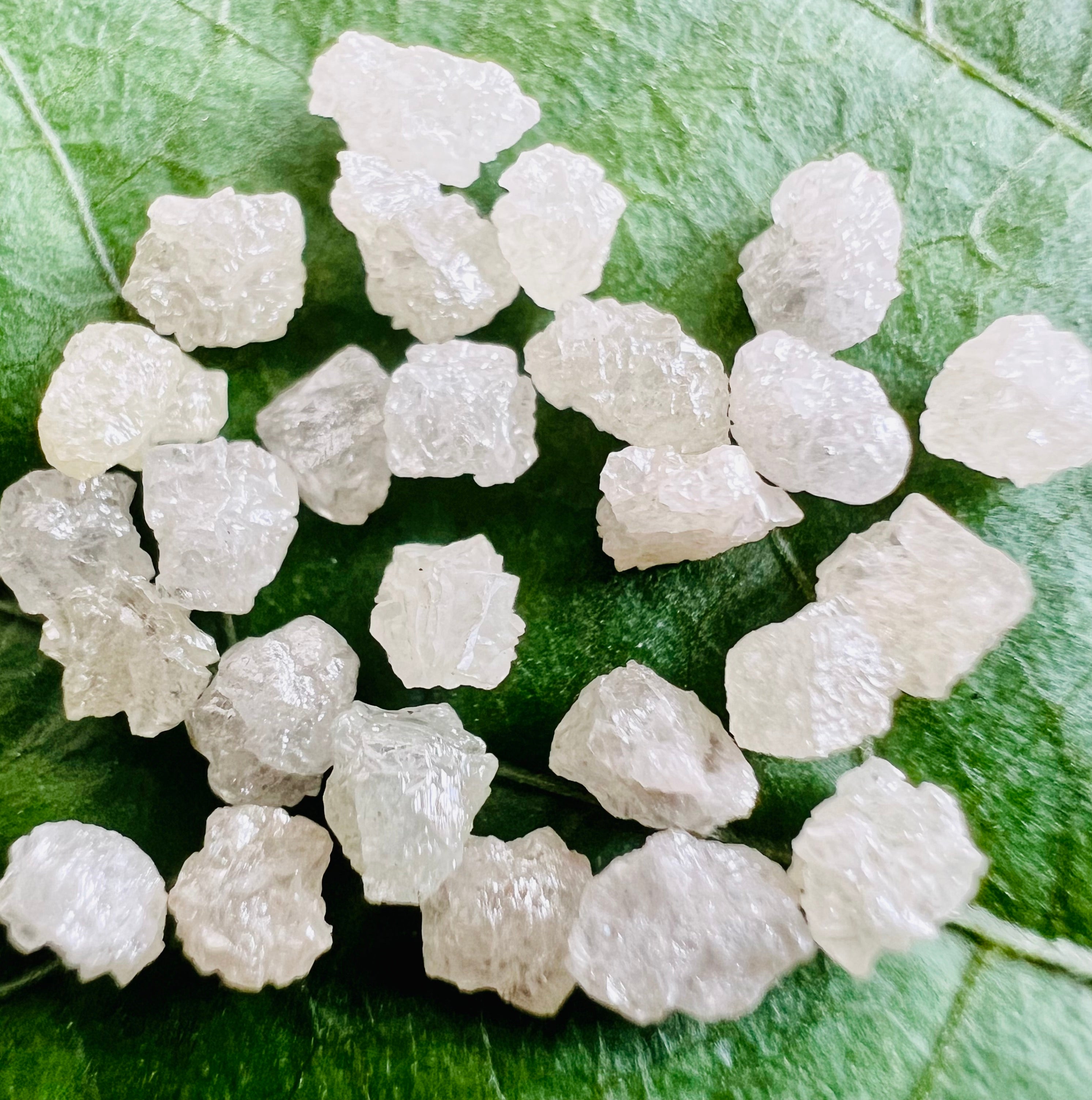 Natural White Silver Raw Diamonds / Uncut Loose Diamonds / 3-4 MM Conflict Free Diamonds / Ethically Sourced Premium Diamond / Real Gems