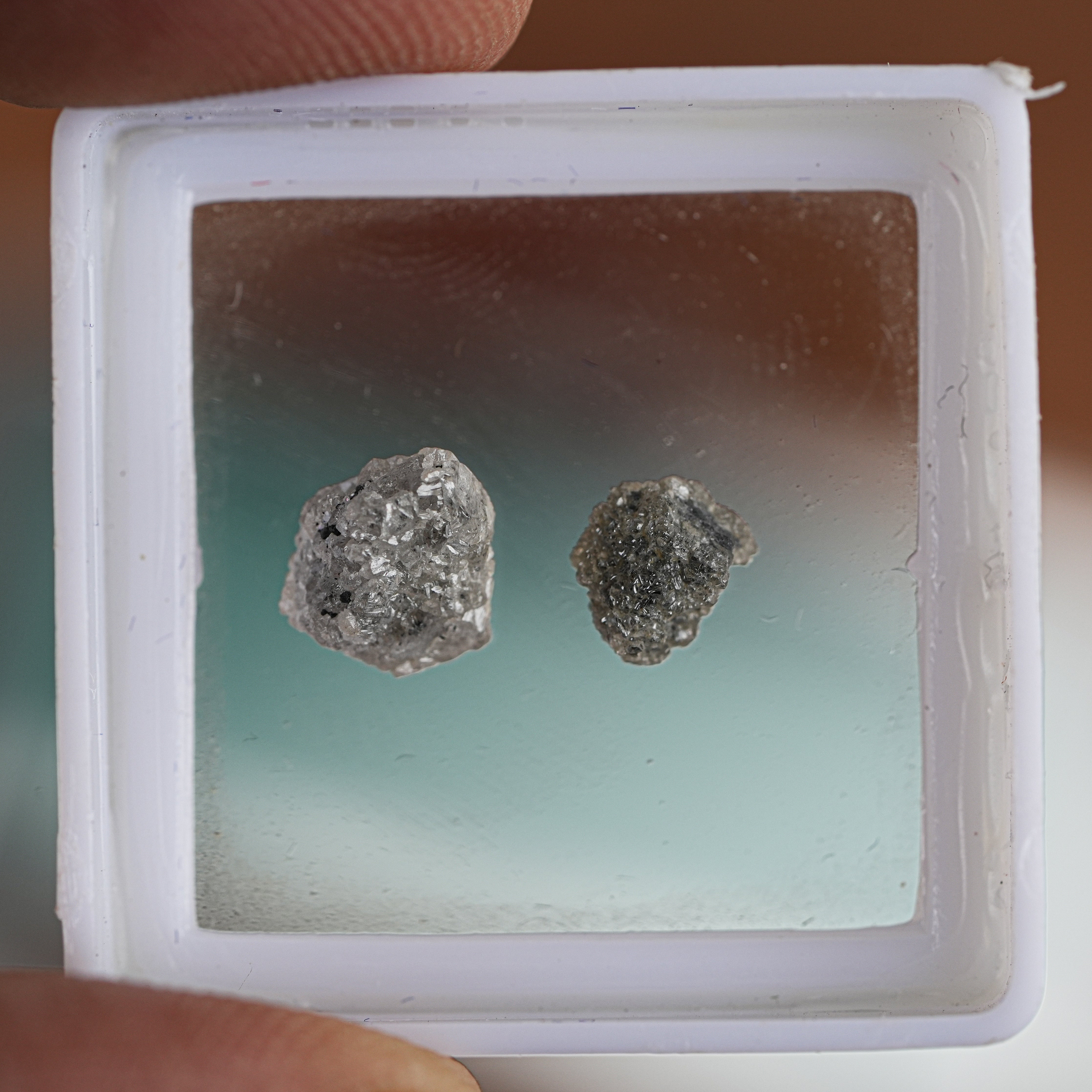 Real Natural Loose Raw Diamonds, Rough Uncut Loose Gemstones, Untreated Silver White Diamonds For Jewelry, Mined Diamonds, Salt And Pepper
