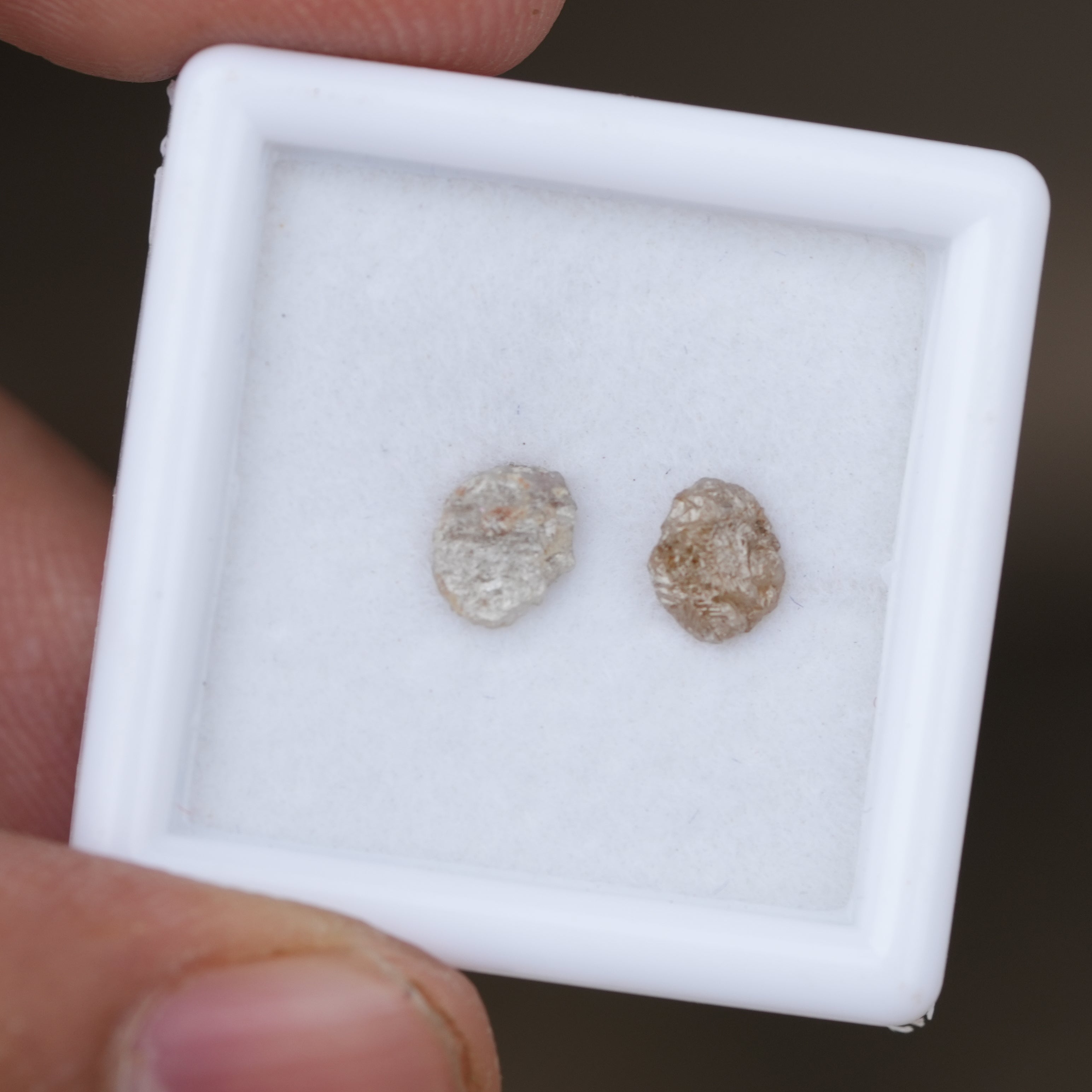 Pink Red Raw Diamond, Natural Diamond, Pink Loose Diamonds, 1.00 CTW 2 PCS 5-8MM, For Pink Diamond, Gemstone Solitaire, Diamond Jewelry