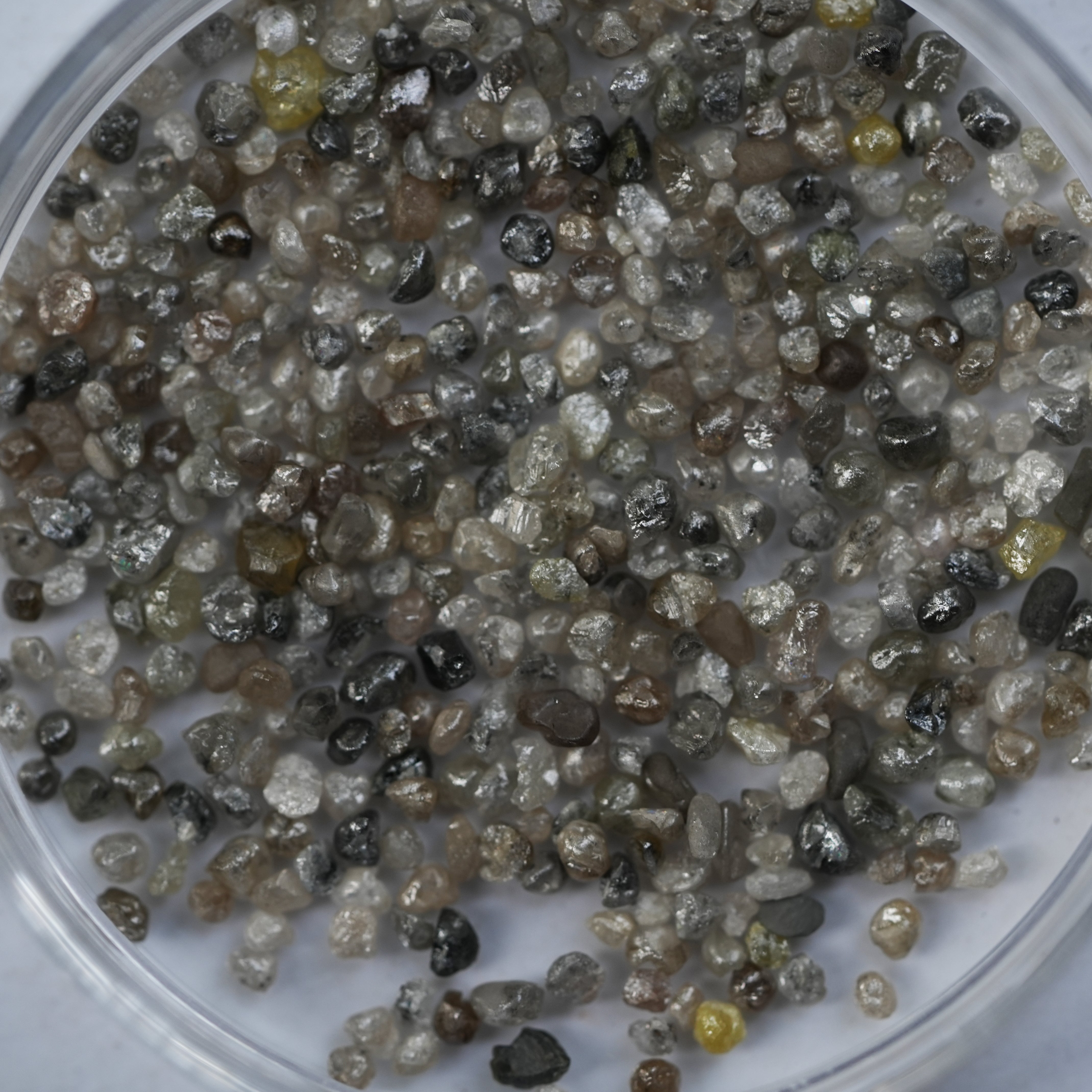 1.00 TCW White Gray Natural Rough Diamond, 51 pcs White Tiny Raw Diamonds For Jewelry, Uncut Rohdiamant Brut Diamant,