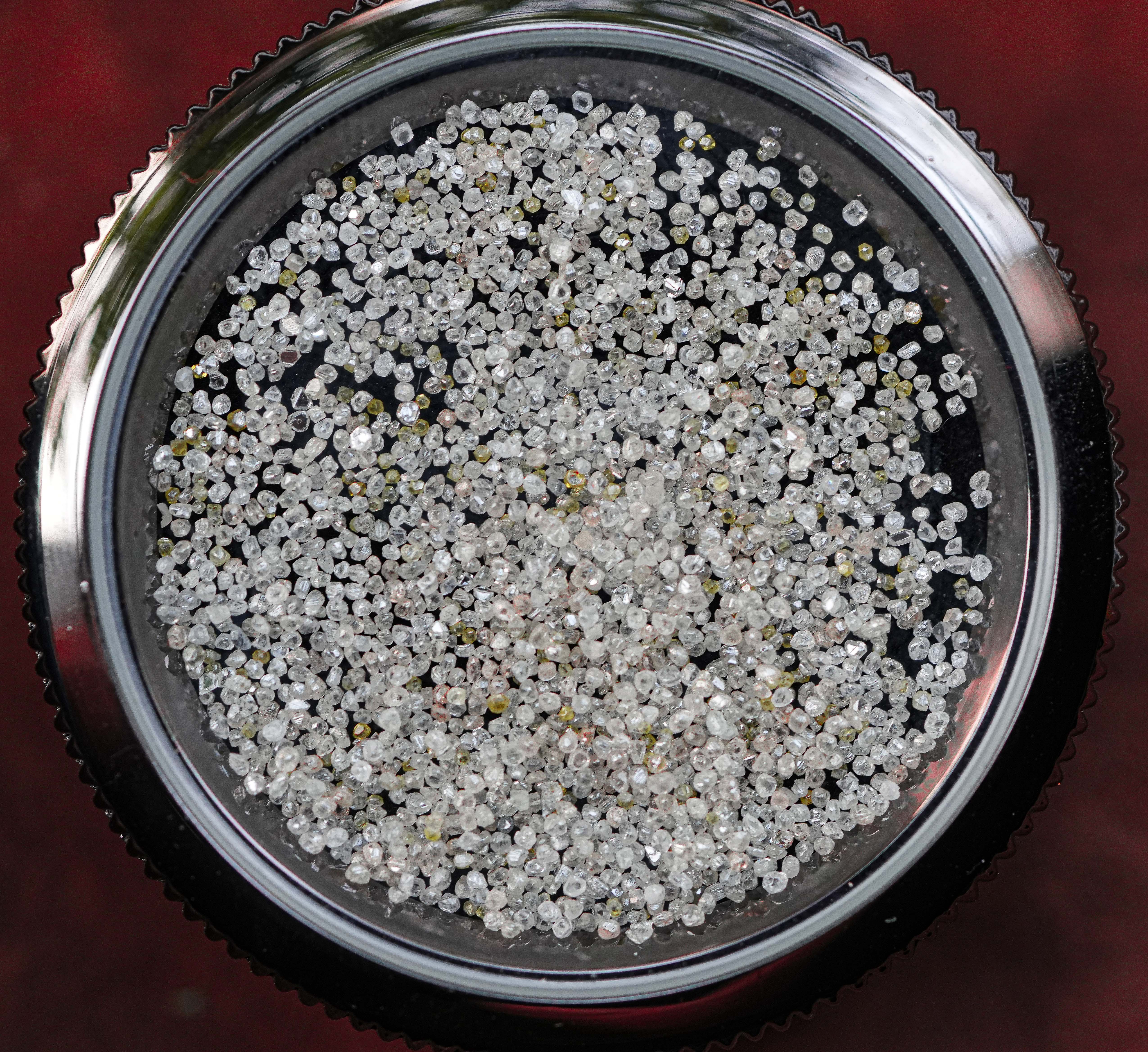 Natural Diamonds, Raw Rough Loose Diamond, White Silver Gemstone, 1.00 Ctw Round Mix Diamonds For Jewelry