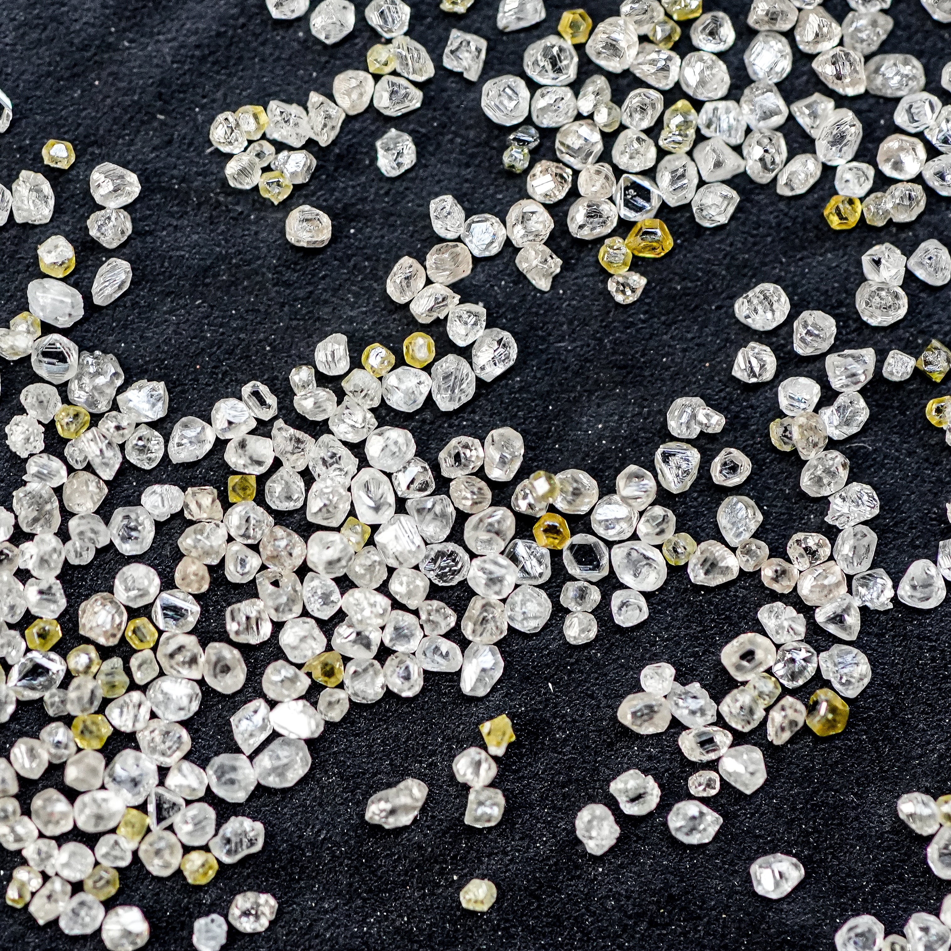 Natural Diamonds, Raw Rough Loose Diamond, White Silver Gemstone, 1.00 Ctw Round Mix Diamonds For Jewelry