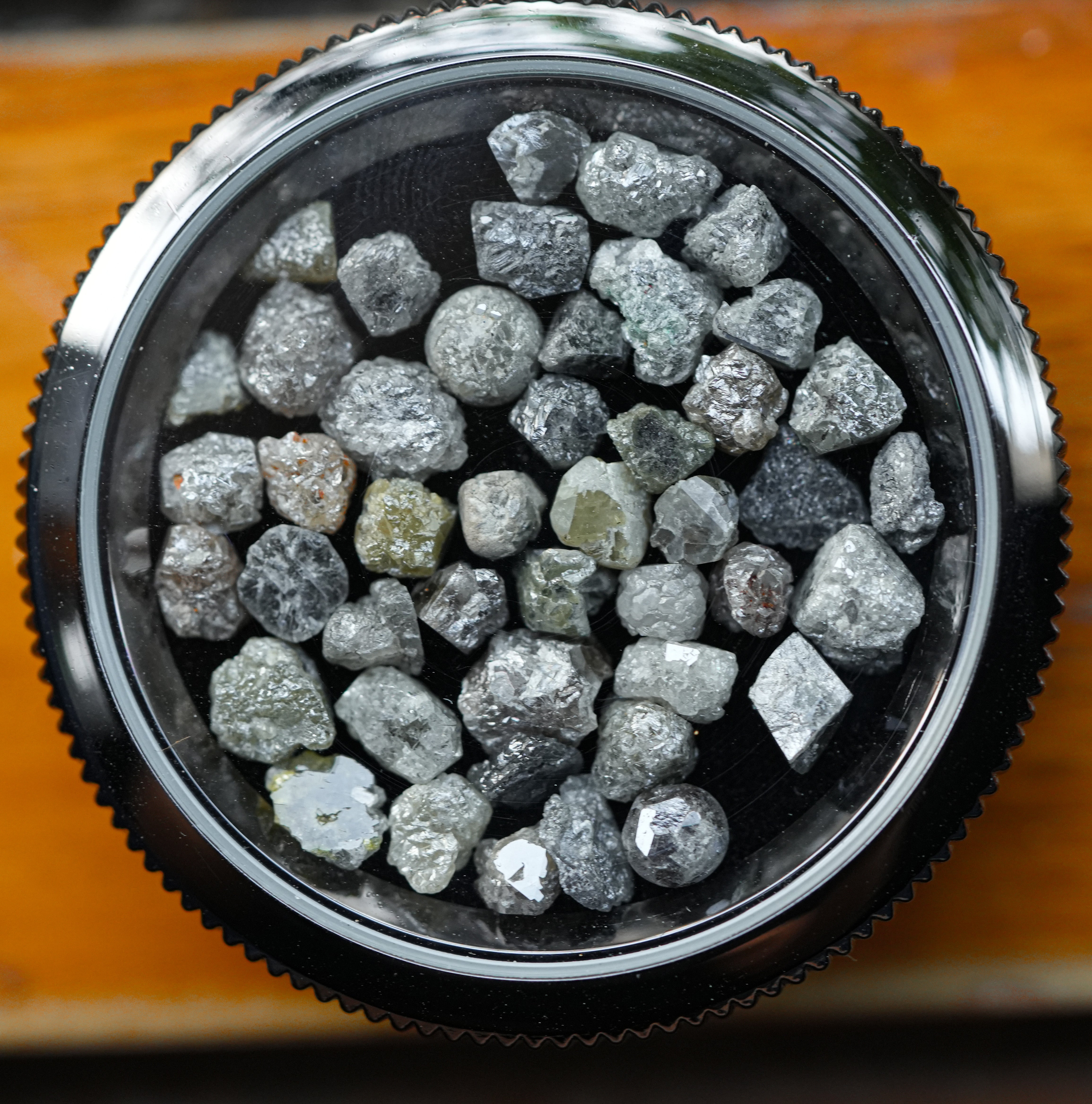 4Pcs Mix Gray 1.00Carat Raw Diamond, Loose Diamond, Natural Rough Diamond, Solitaire Gemstone For Jewelry
