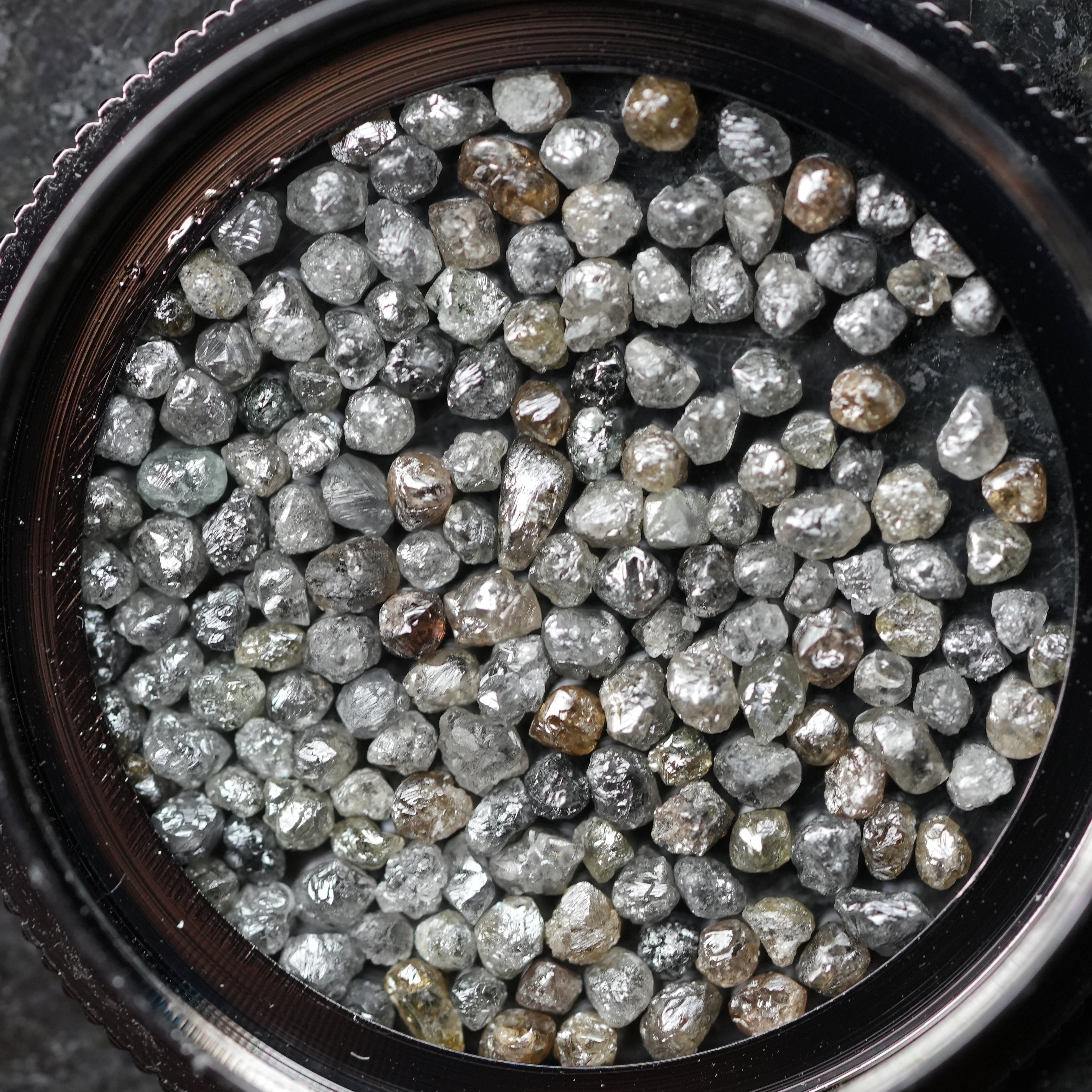 13 PCS 1.00 C.T.W Natural Gray Diamond, Raw Diamond, Rough Diamond, Loose Diamonds, Uncut Diamond, Raw Gemstone, African Diamonds