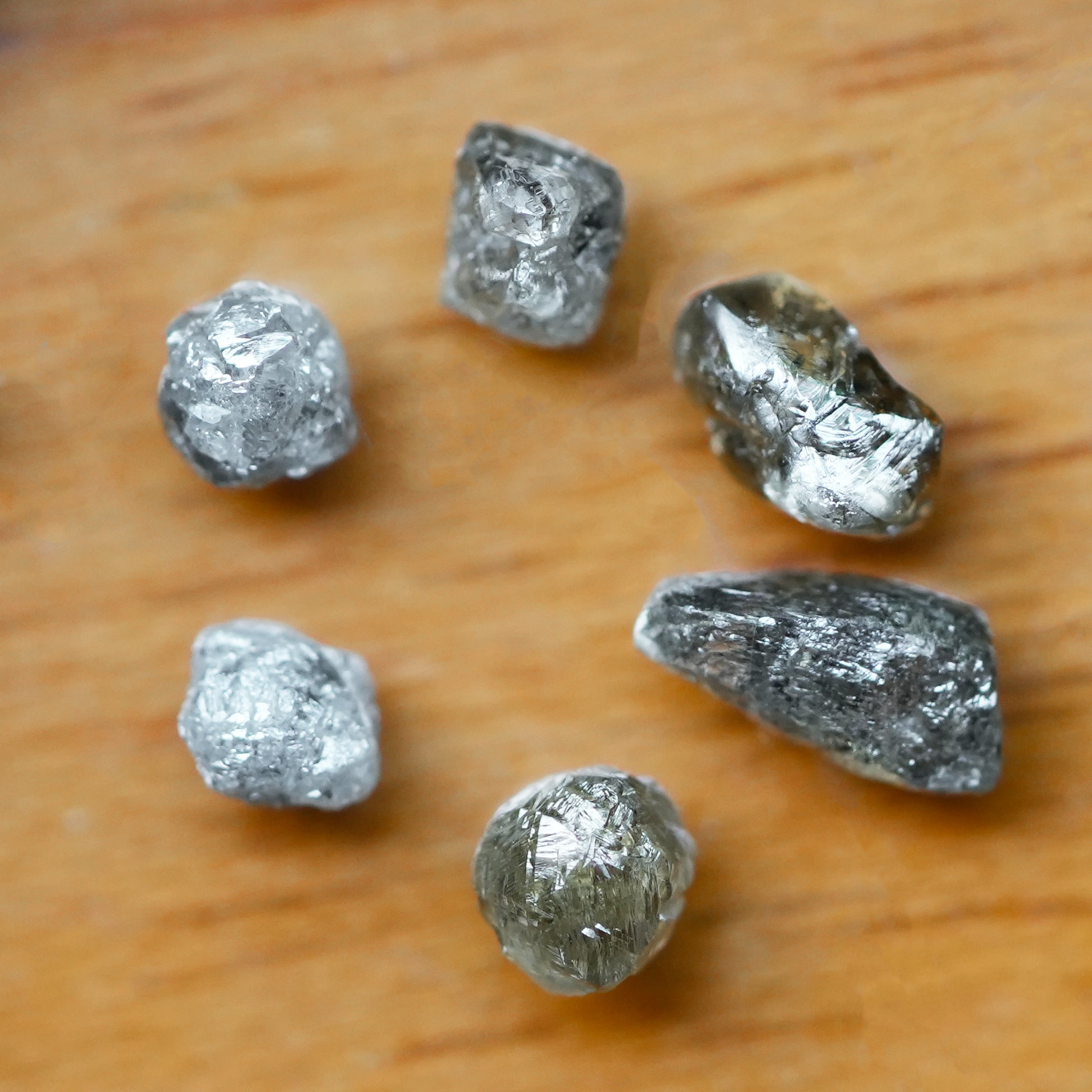 13 PCS 1.00 C.T.W Natural Gray Diamond, Raw Diamond, Rough Diamond, Loose Diamonds, Uncut Diamond, Raw Gemstone, African Diamonds