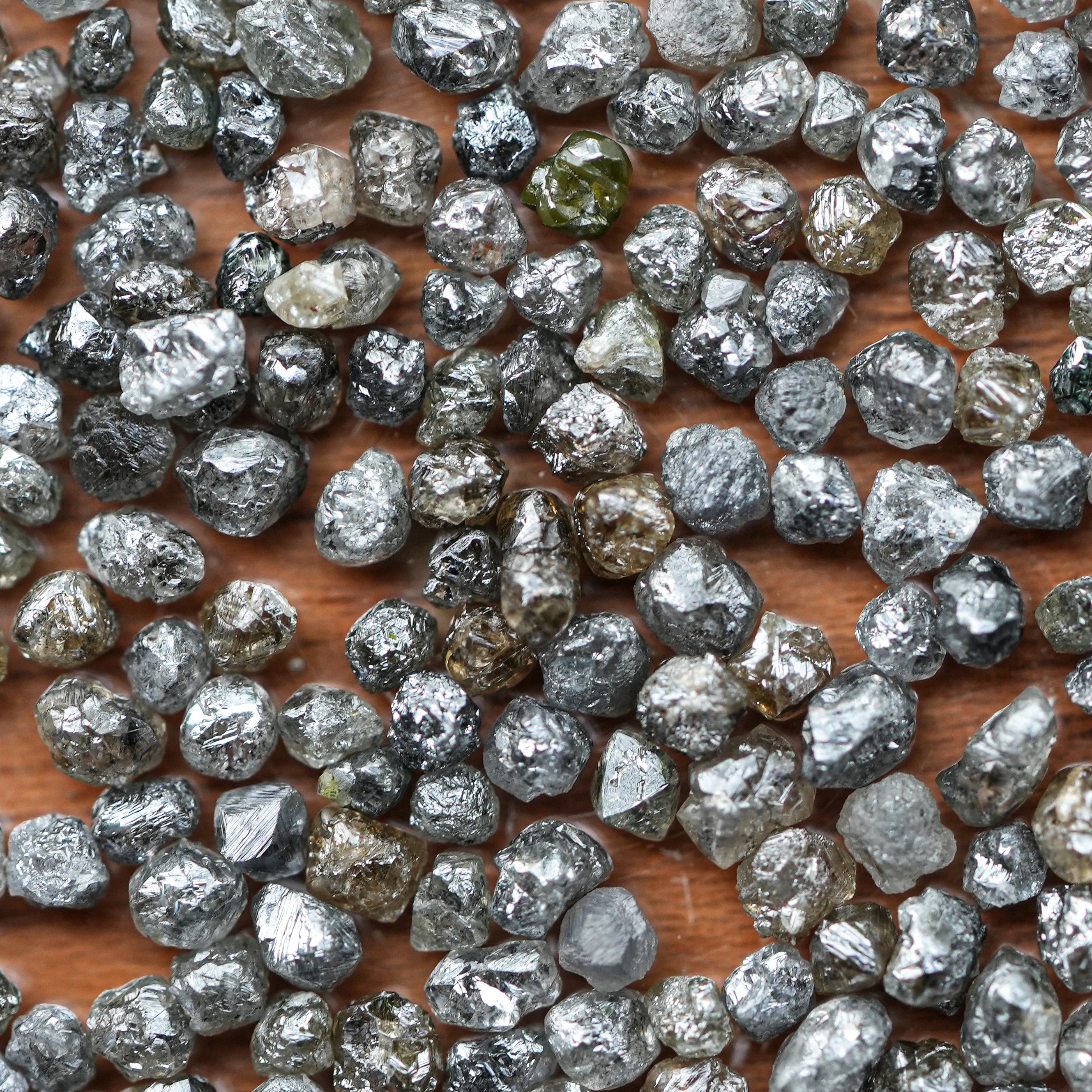 13 PCS 1.00 C.T.W Natural Gray Diamond, Raw Diamond, Rough Diamond, Loose Diamonds, Uncut Diamond, Raw Gemstone, African Diamonds