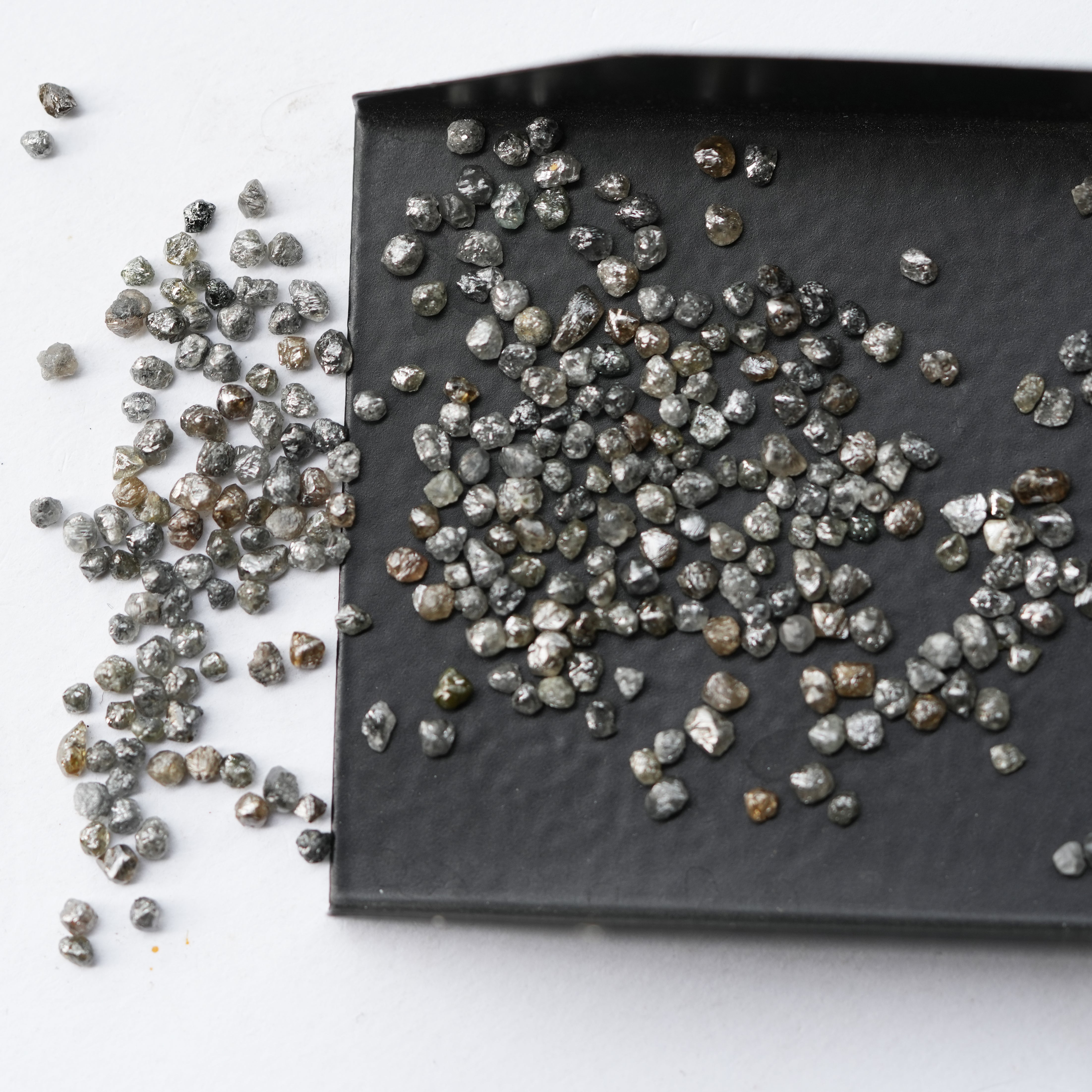 13 PCS 1.00 C.T.W Natural Gray Diamond, Raw Diamond, Rough Diamond, Loose Diamonds, Uncut Diamond, Raw Gemstone, African Diamonds