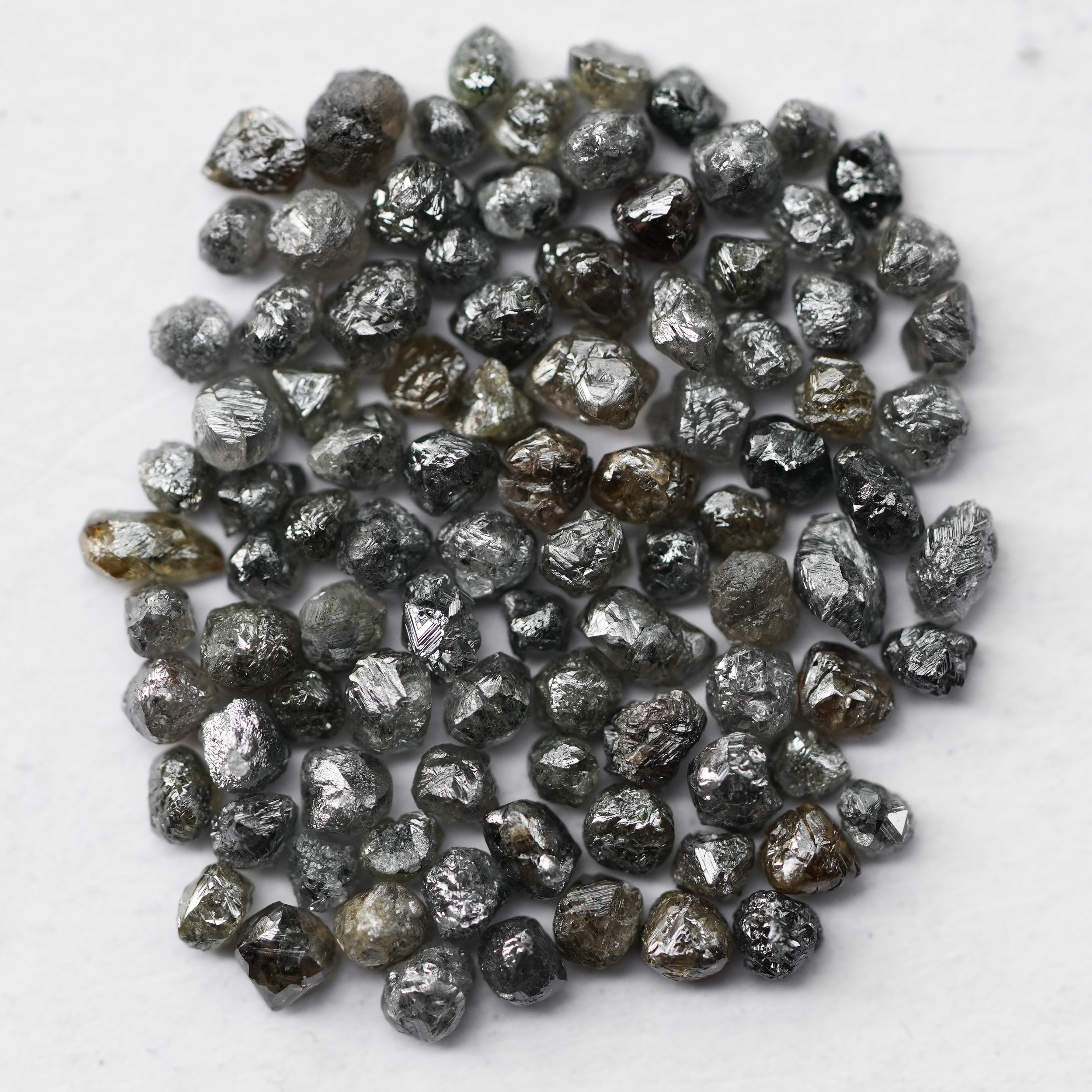 13 PCS 1.00 C.T.W Natural Gray Diamond, Raw Diamond, Rough Diamond, Loose Diamonds, Uncut Diamond, Raw Gemstone, African Diamonds