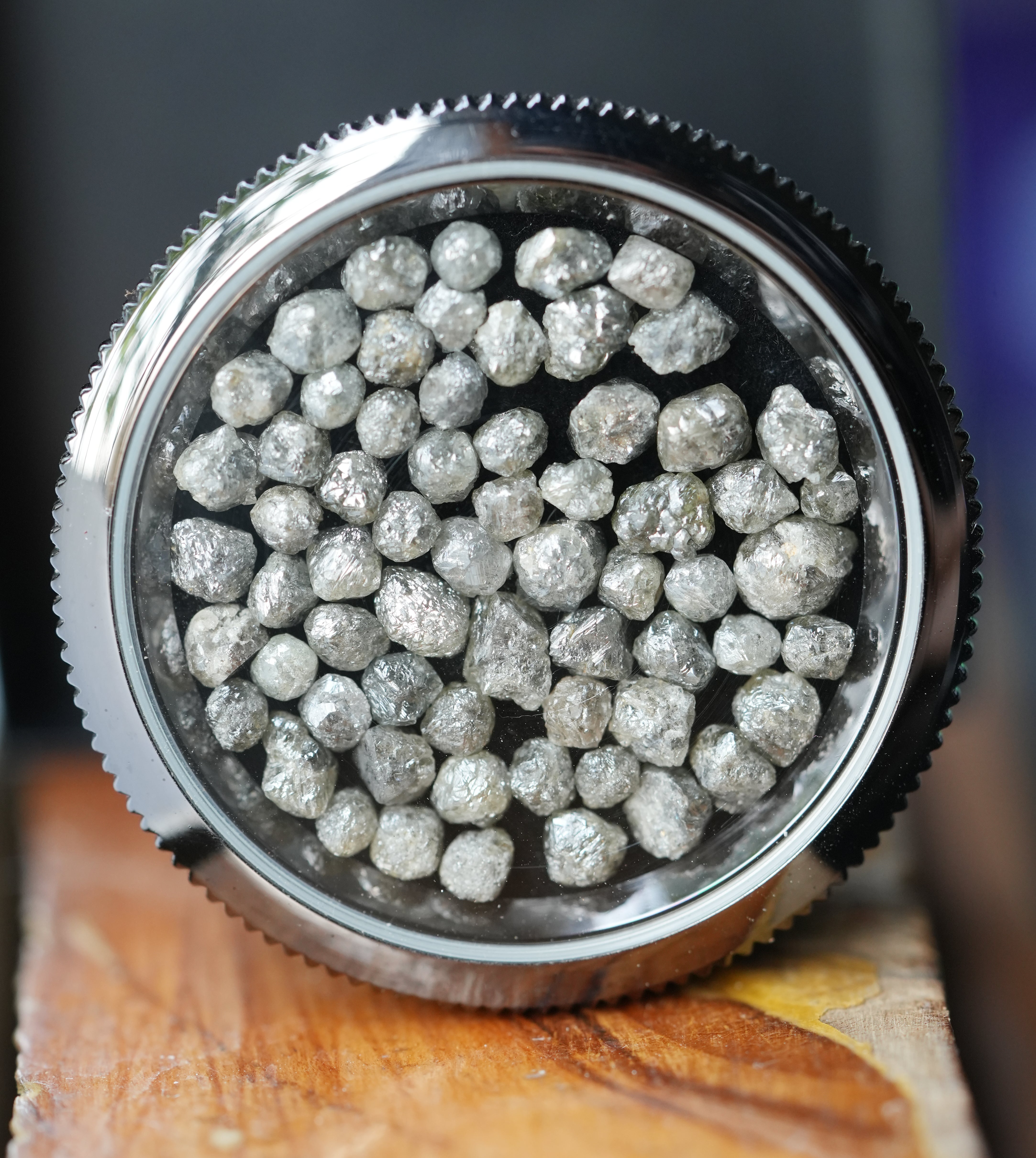 2 PCS 1.00 C.T.W Natural Gray Diamond, 5.00 To 6.00MM, Rough Diamond, Loose Diamonds, Uncut Diamond, Raw Gemstone, African Diamonds