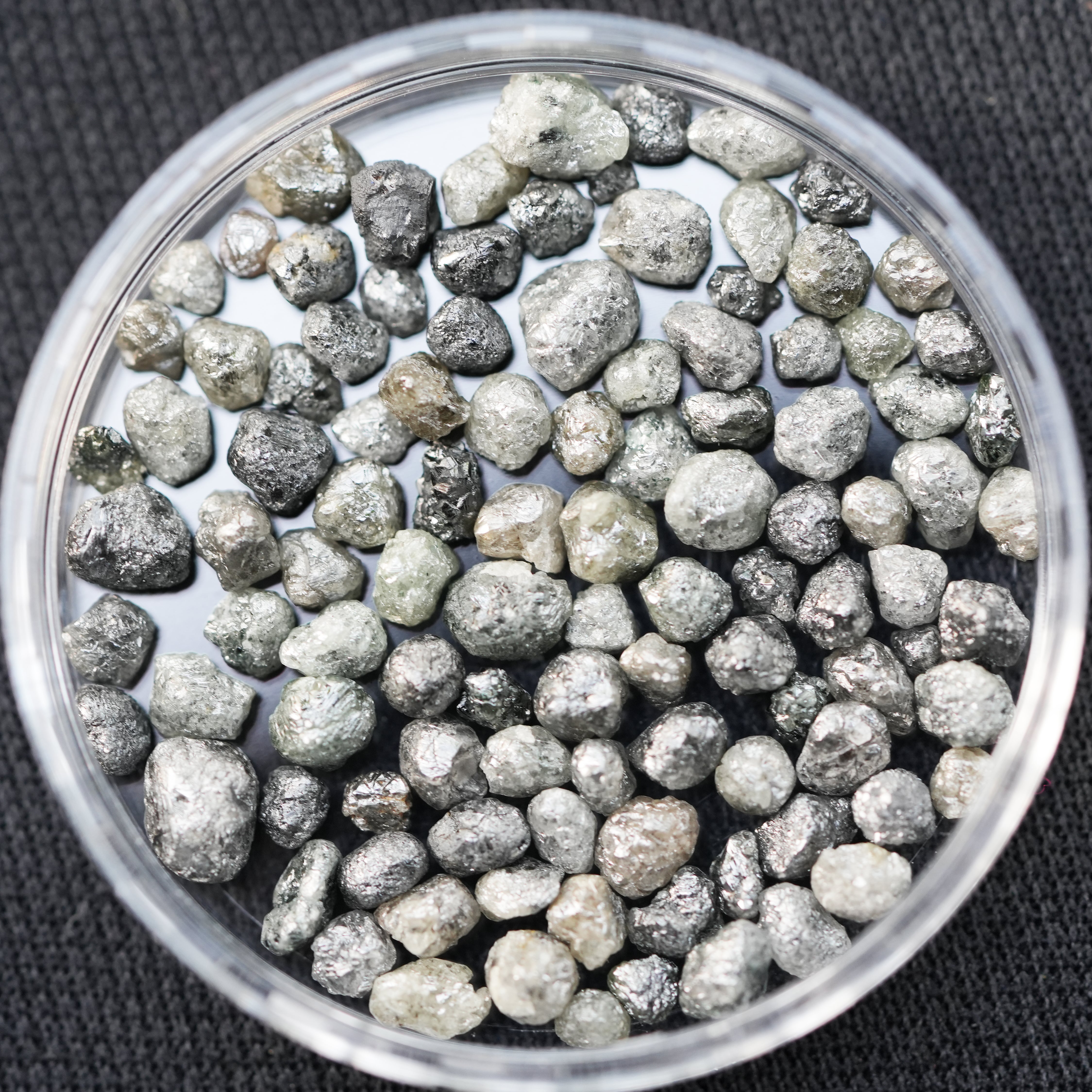 3 PCS 1.00 C.T.W Natural Gray Diamond, Raw Diamond Jewellery, Fancy Rough Diamond, Loose Diamonds, Uncut Diamond, African Diamonds