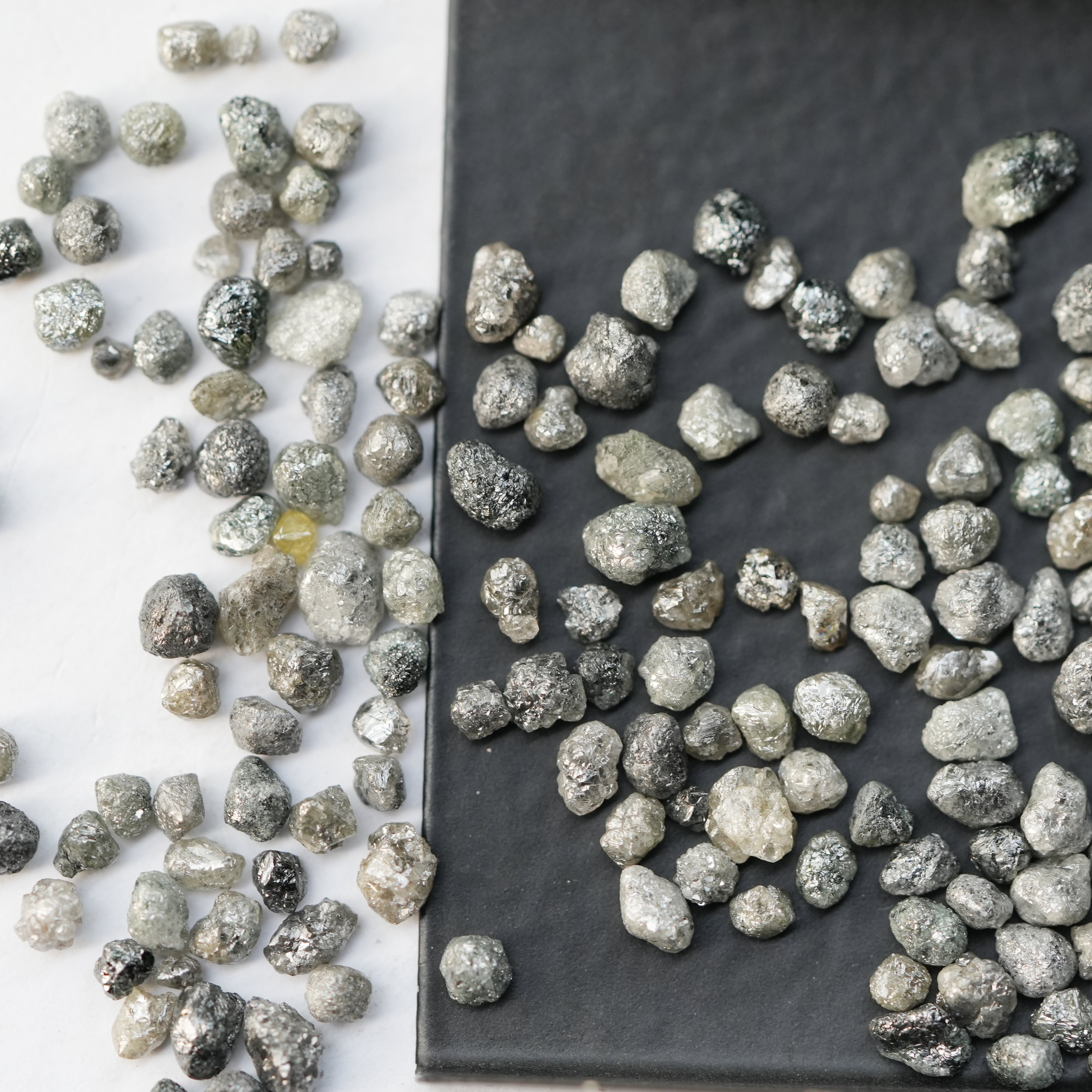3 PCS 1.00 C.T.W Natural Gray Diamond, Raw Diamond Jewellery, Fancy Rough Diamond, Loose Diamonds, Uncut Diamond, African Diamonds