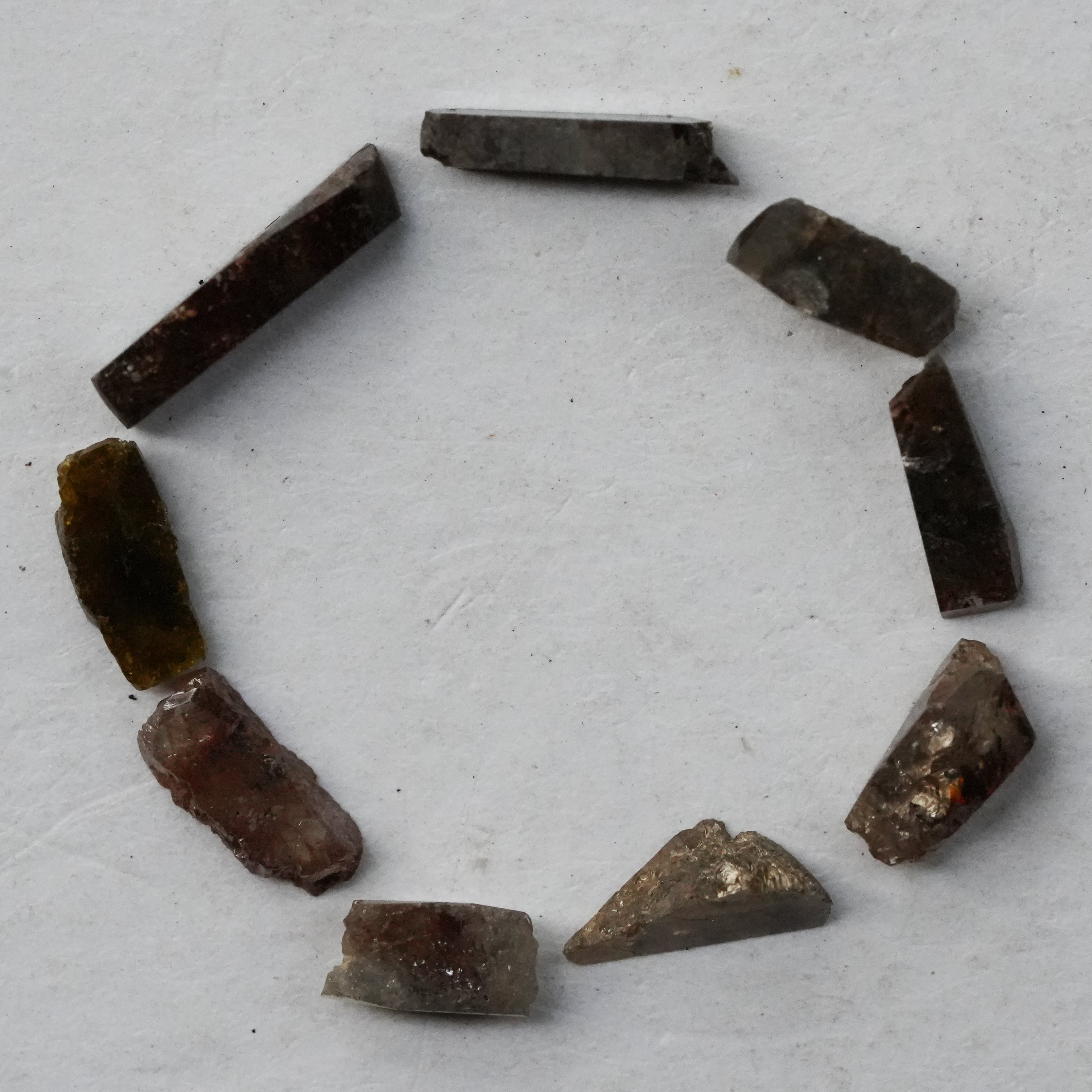 Chocolate Brown Slice 1.00Carat Loose Diamond, 4Pcs Raw Diamond, Brown Loose Diamond, Natural Rough Diamond, Solitaire Gemstone For Jewelry