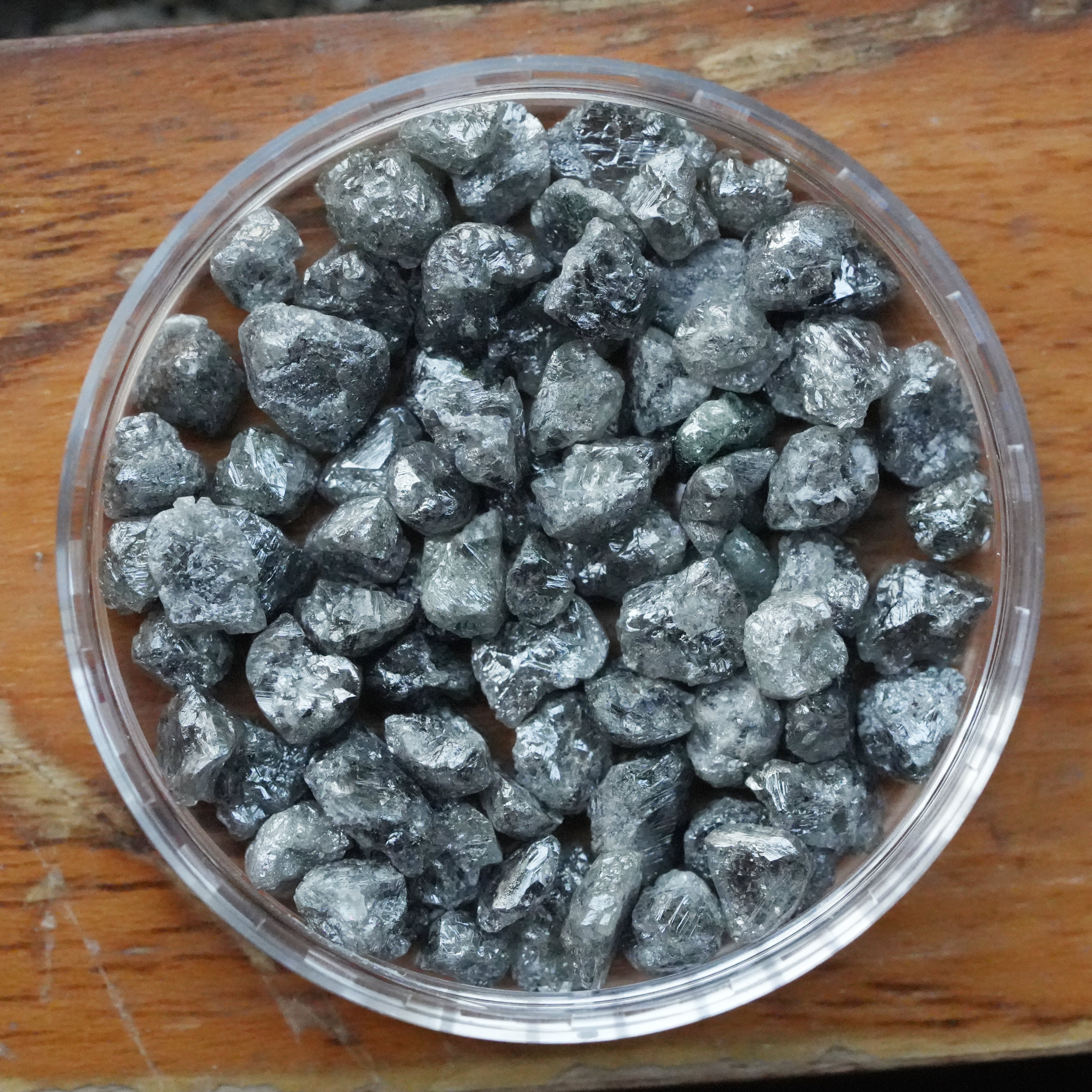 3 PCS African Diamonds 1.00 C.T.W Natural Gray Diamond, Raw Diamond Jewellery, Fancy Rough Diamond, Loose Diamonds, Uncut Diamond,