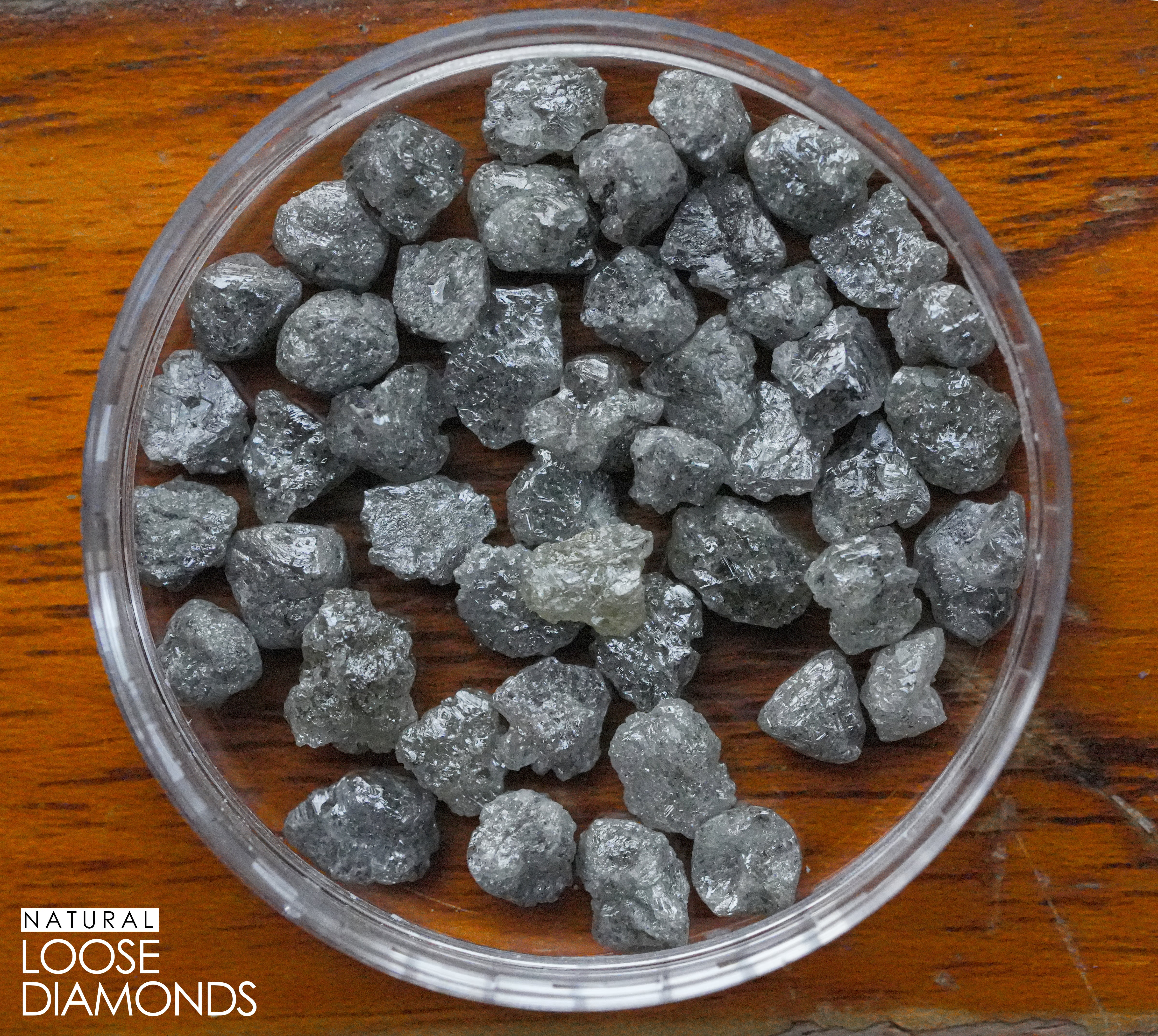 3 PCS 1.00 C.T.W Natural Gray Diamond, Raw Diamond Jewellery, Fancy Rough Diamond, Loose Diamonds, Uncut Diamond, African Diamonds