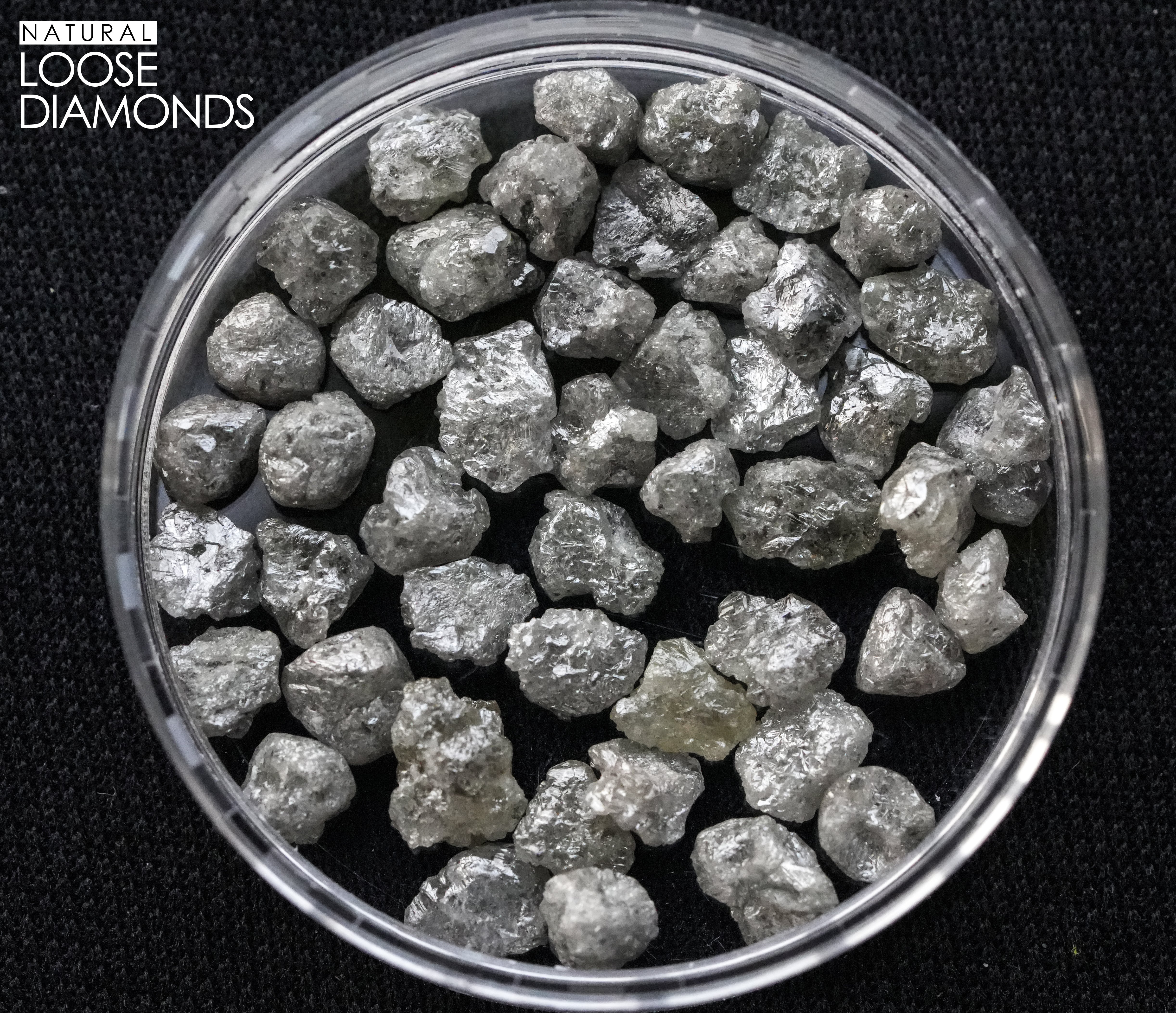 3 PCS 1.00 C.T.W Natural Gray Diamond, Raw Diamond Jewellery, Fancy Rough Diamond, Loose Diamonds, Uncut Diamond, African Diamonds