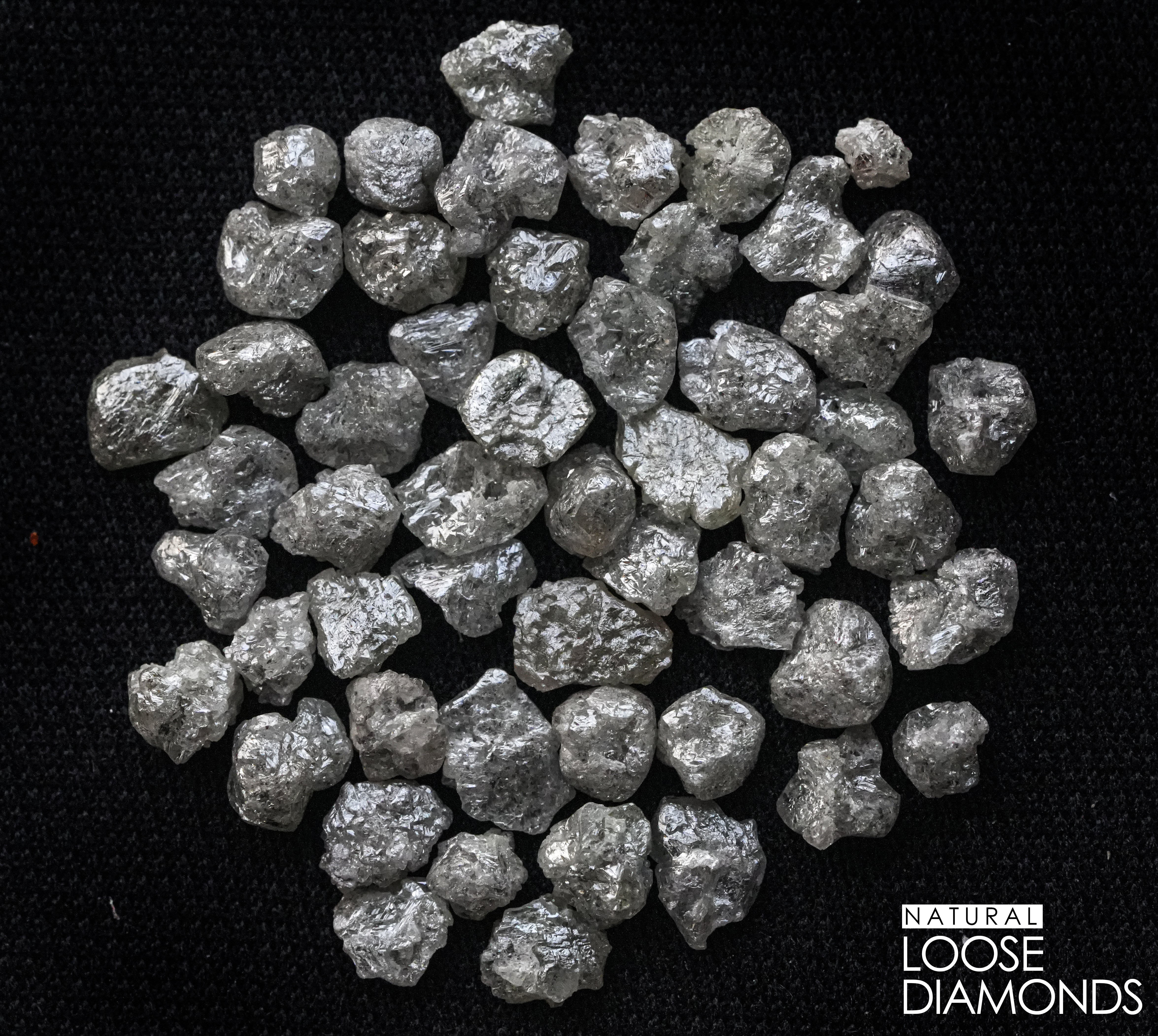 3 PCS 1.00 C.T.W Natural Gray Diamond, Raw Diamond Jewellery, Fancy Rough Diamond, Loose Diamonds, Uncut Diamond, African Diamonds