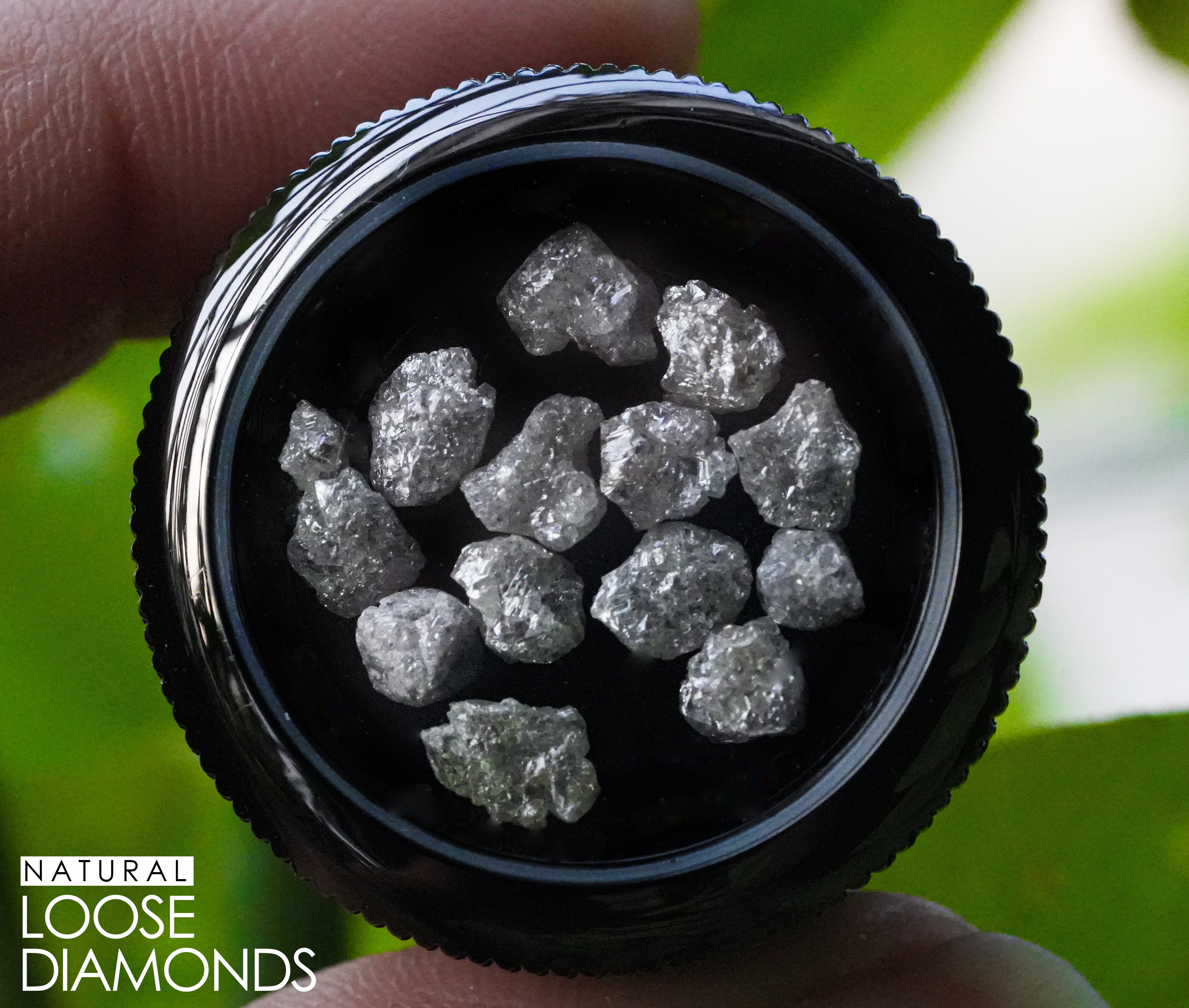 3 PCS 1.00 C.T.W Natural Gray Diamond, Raw Diamond Jewellery, Fancy Rough Diamond, Loose Diamonds, Uncut Diamond, African Diamonds