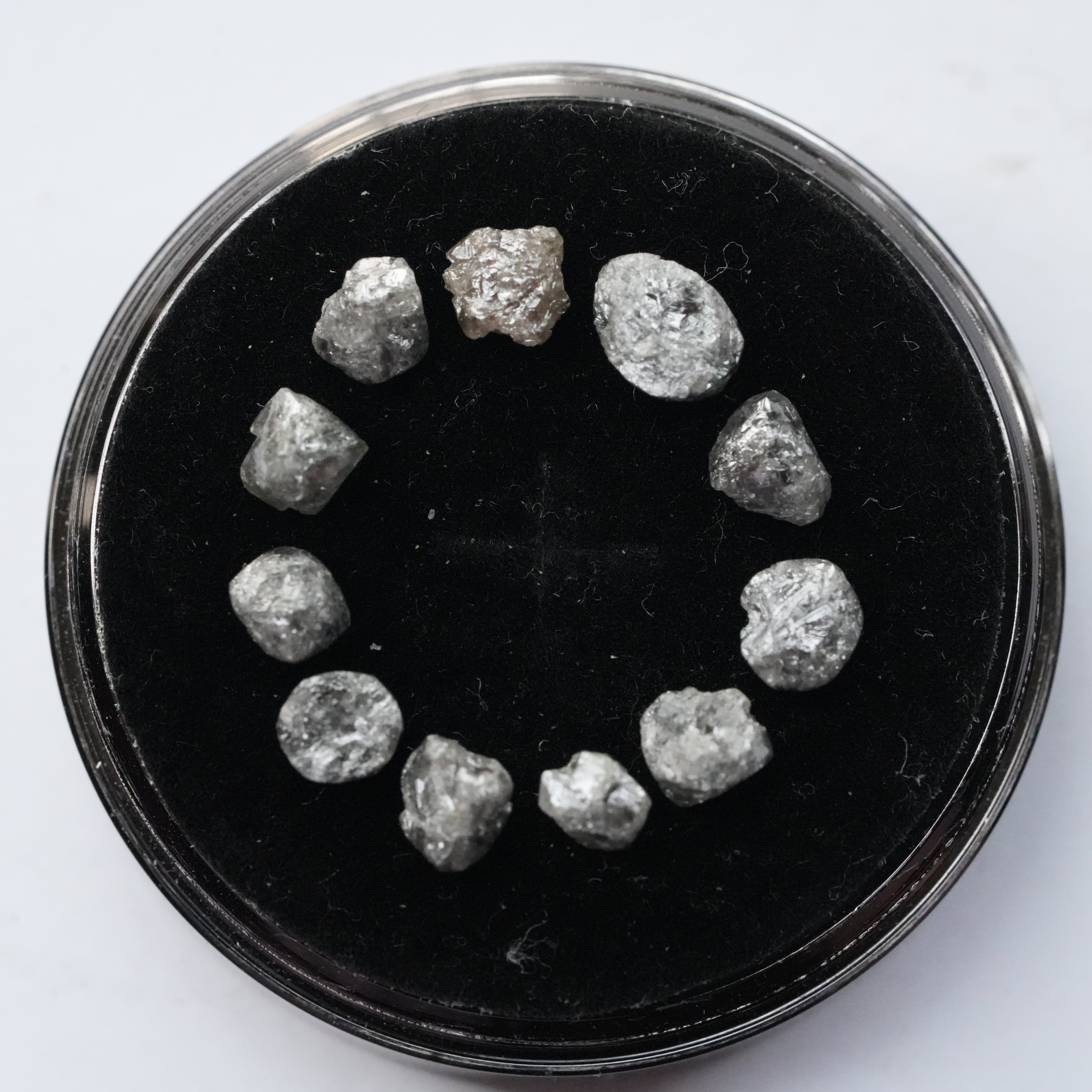 2 PCS 1.00 C.T.W Natural Gray Diamond, Raw Diamond Jewellery, Fancy Rough Diamond, Loose Diamonds, Uncut Diamond, African Diamonds
