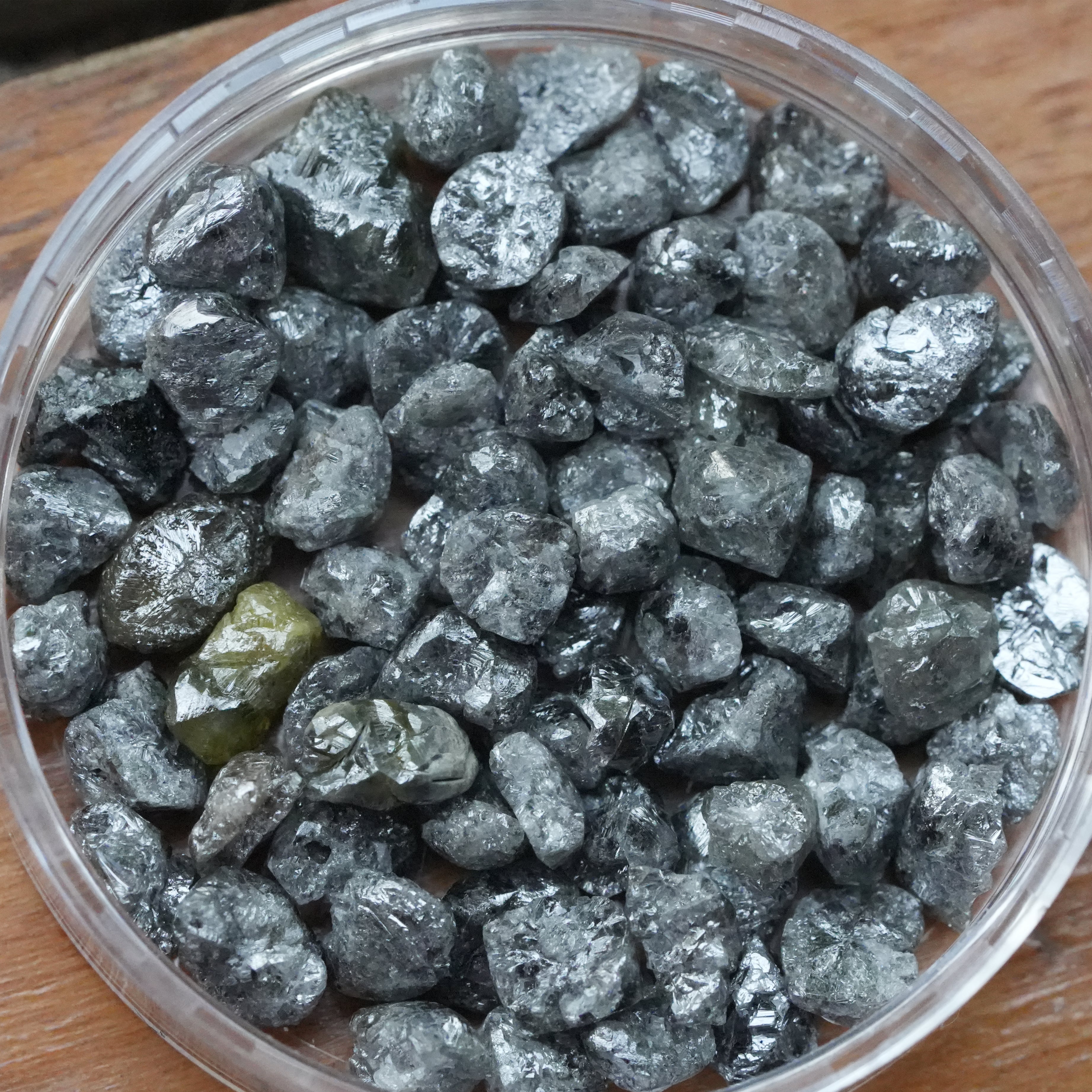 2 PCS 1.00 C.T.W Natural Gray Diamond, Raw Diamond Jewellery, Fancy Rough Diamond, Loose Diamonds, Uncut Diamond, African Diamonds